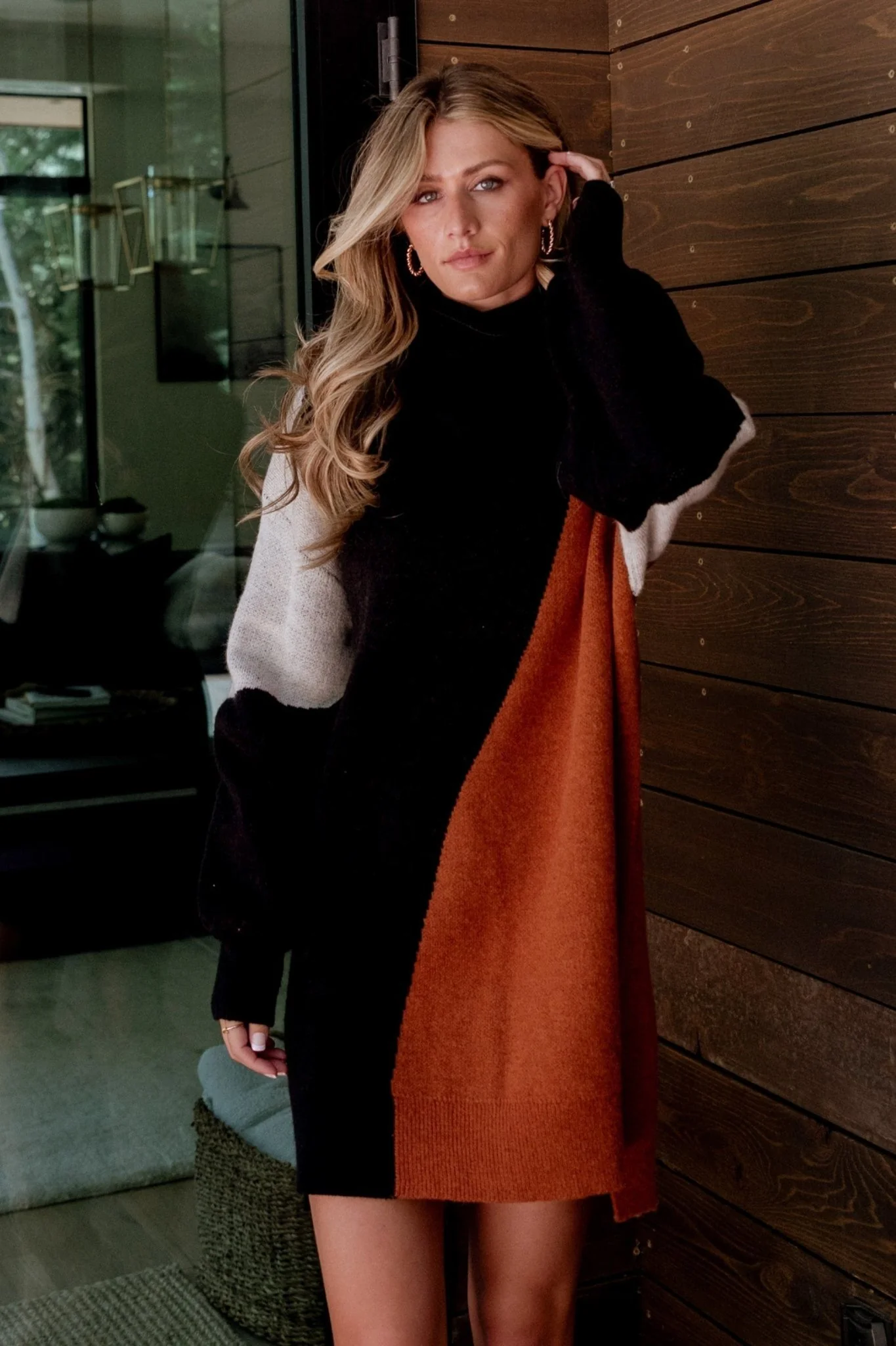 Diego Sweater Dress | Black Multi