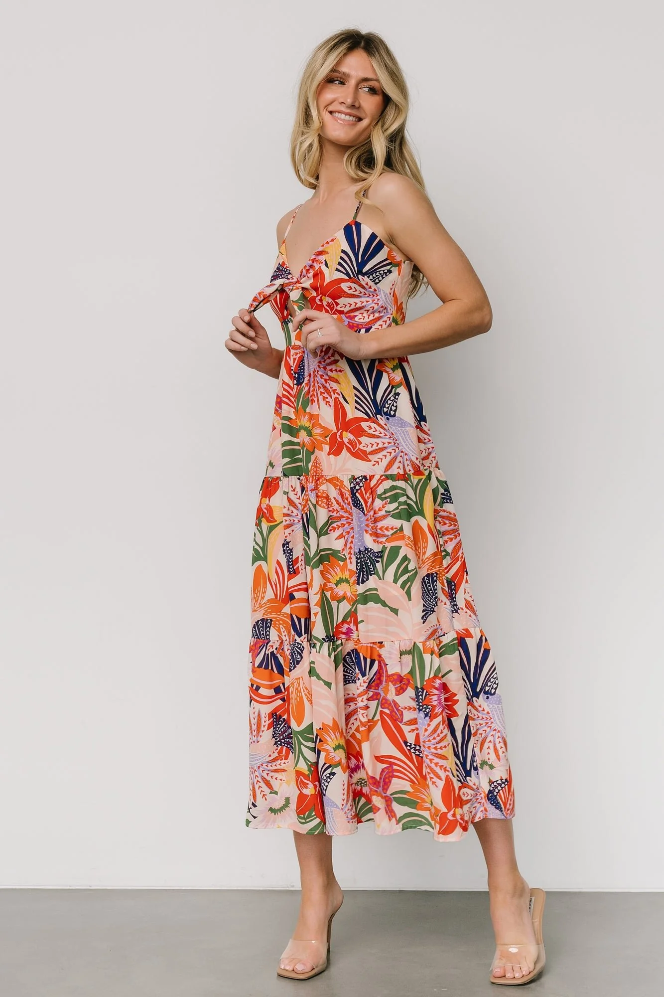 Jaide Midi Dress | Multi Print