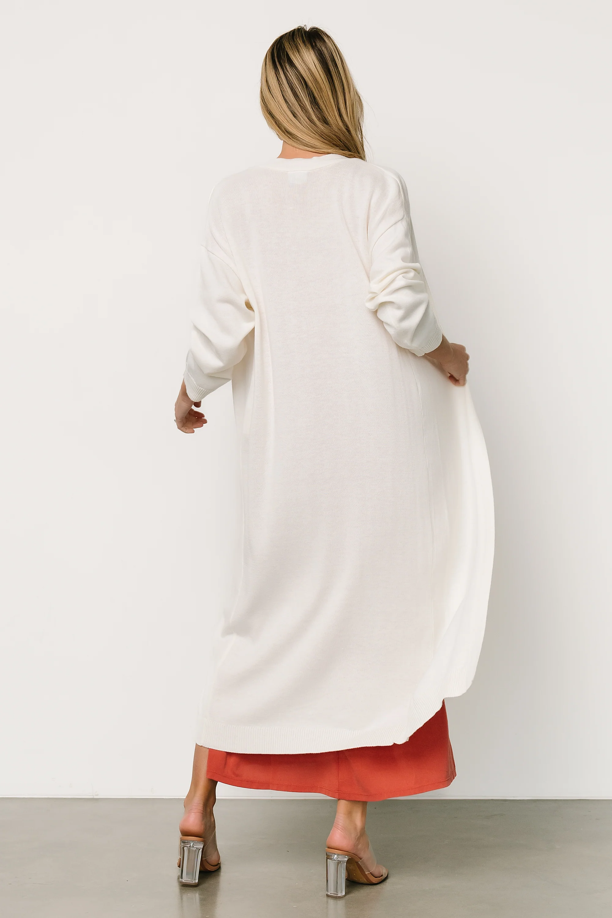 Blanche Long Cardigan | Ivory