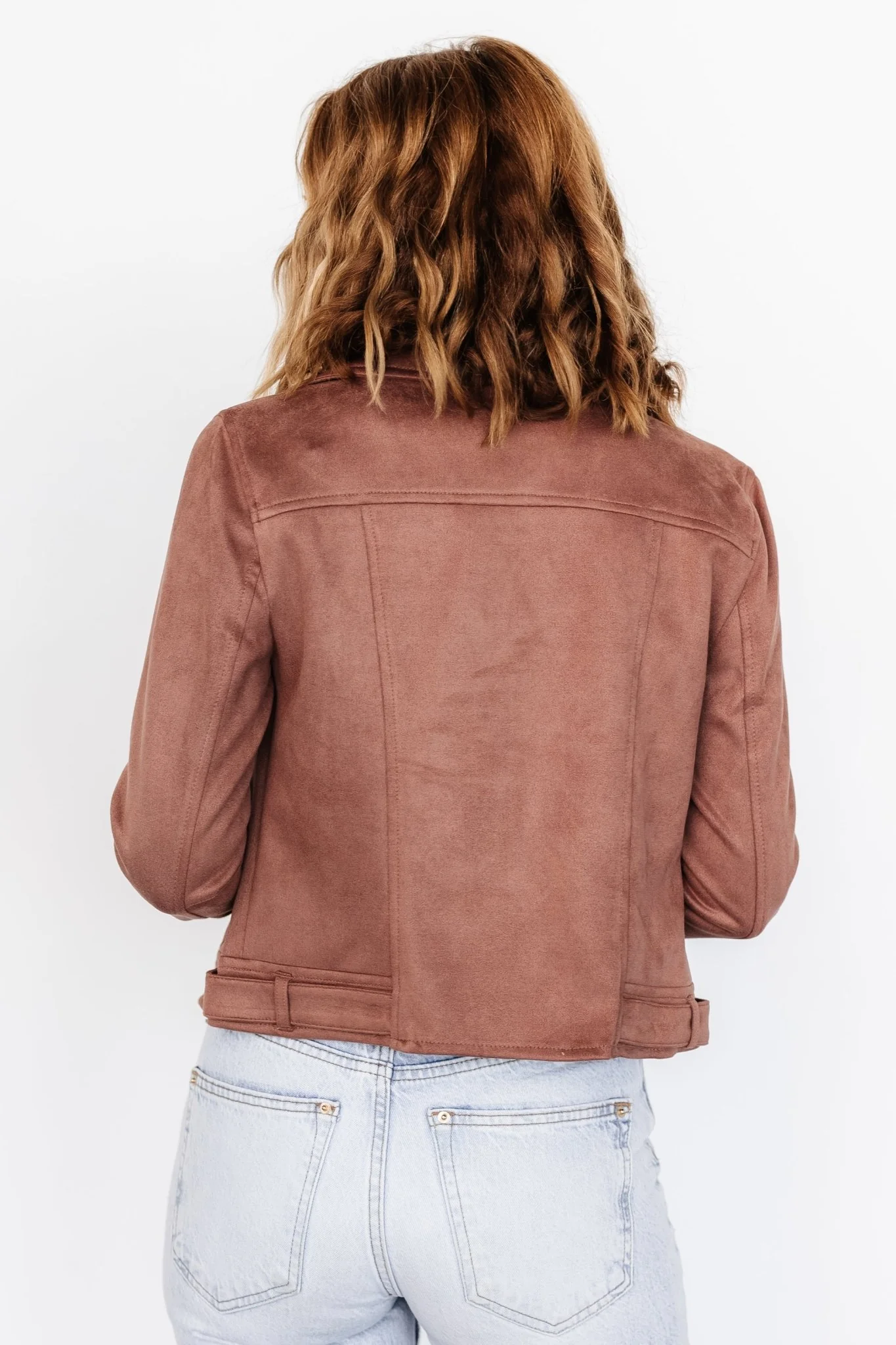 Marisa Faux Suede Jacket | Dusty Clove