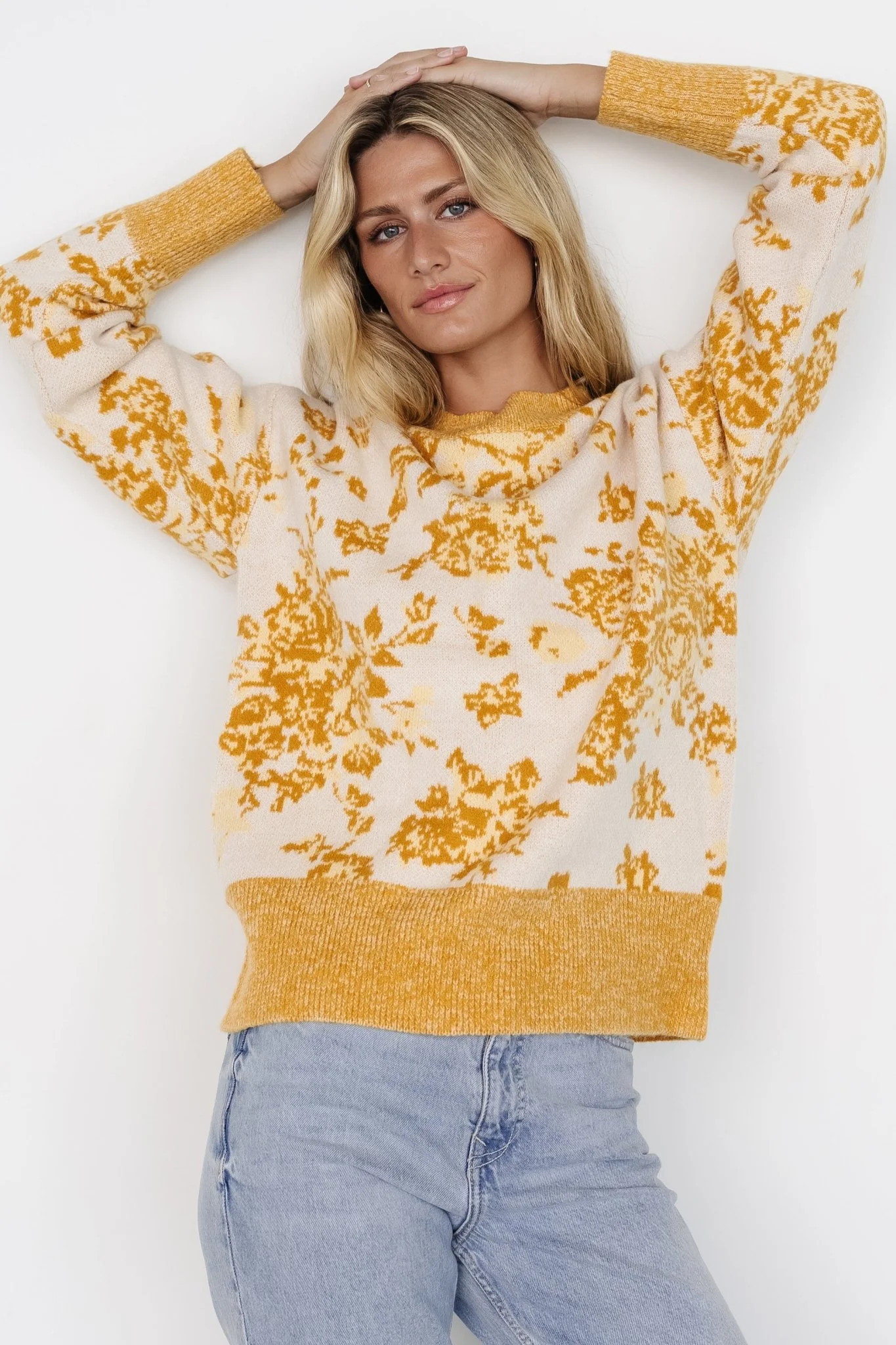 Legend Sweater | Mustard Print