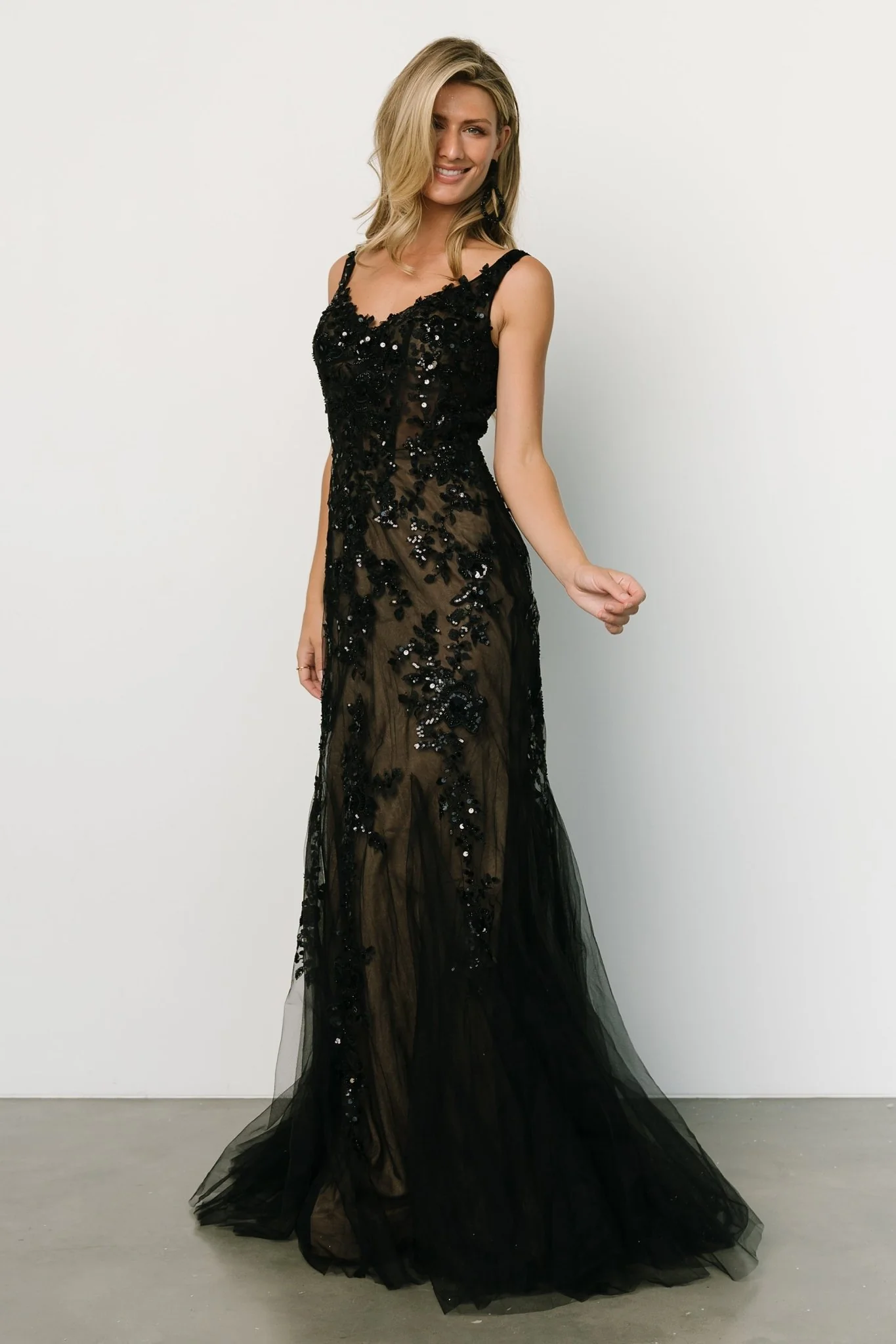 Devotion Bridal Gown | Black + Nude