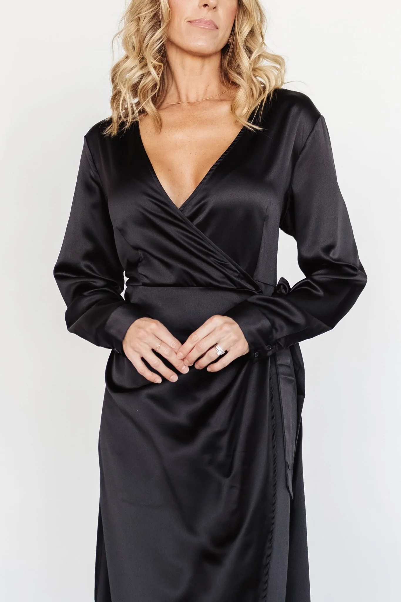 Lawrence Wrap Maxi Dress | Black