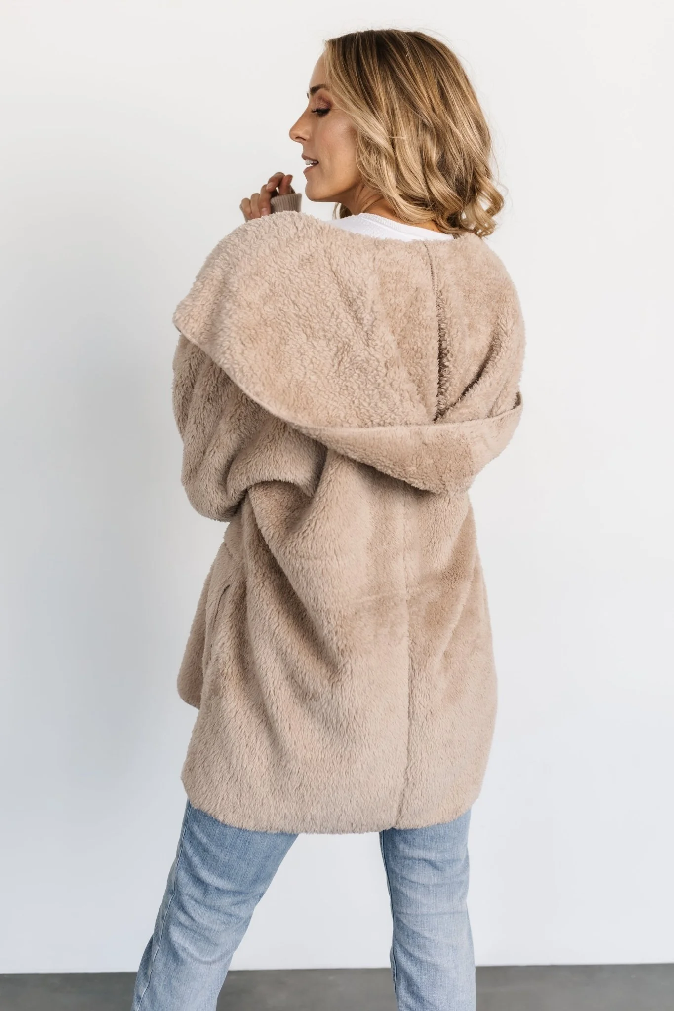 Melrose Teddy Jacket | Taupe