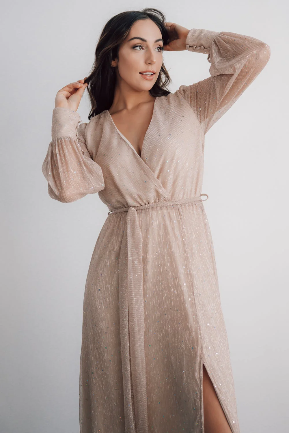 Abigail Sparkle Gown | Champagne