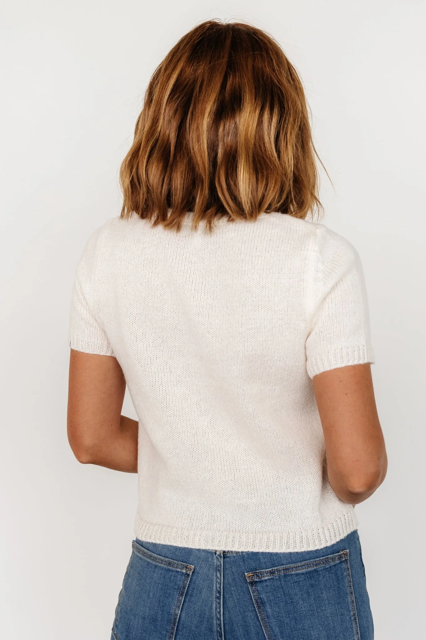 Chloe Bow Sweater | Cream