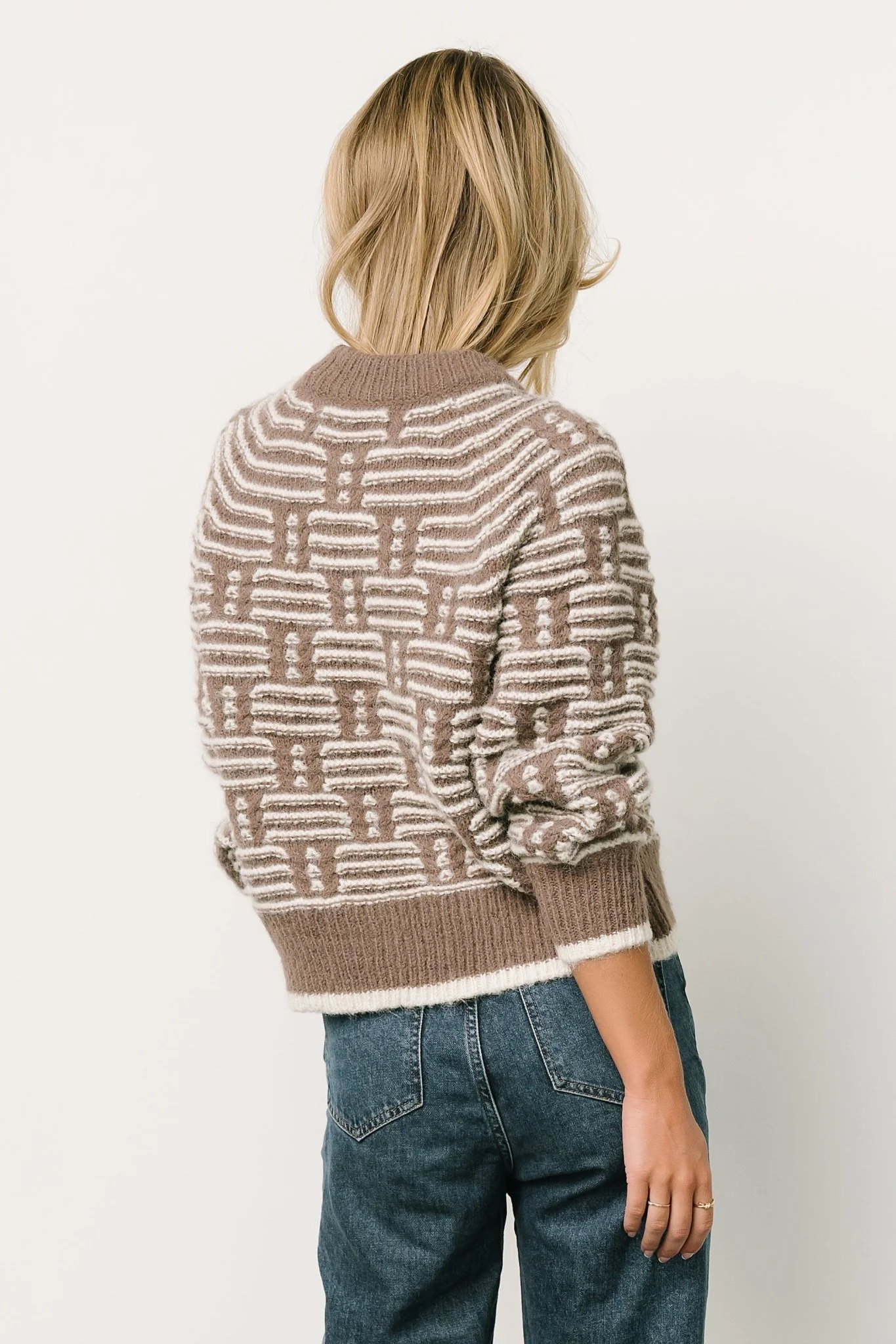 Hawthorne Knit Sweater | Mocha + Ivory
