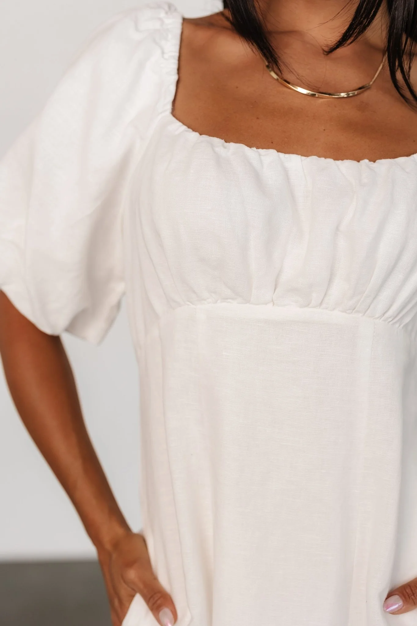 Millie Linen Dress | Off White