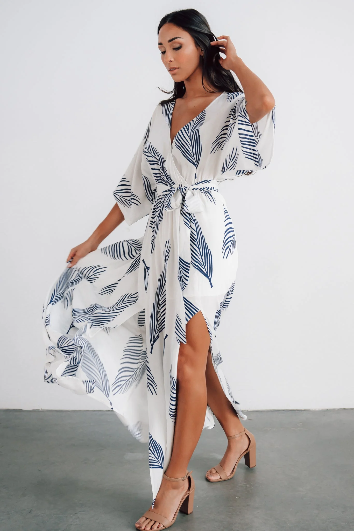 Corinth Maxi Dress | Navy Print