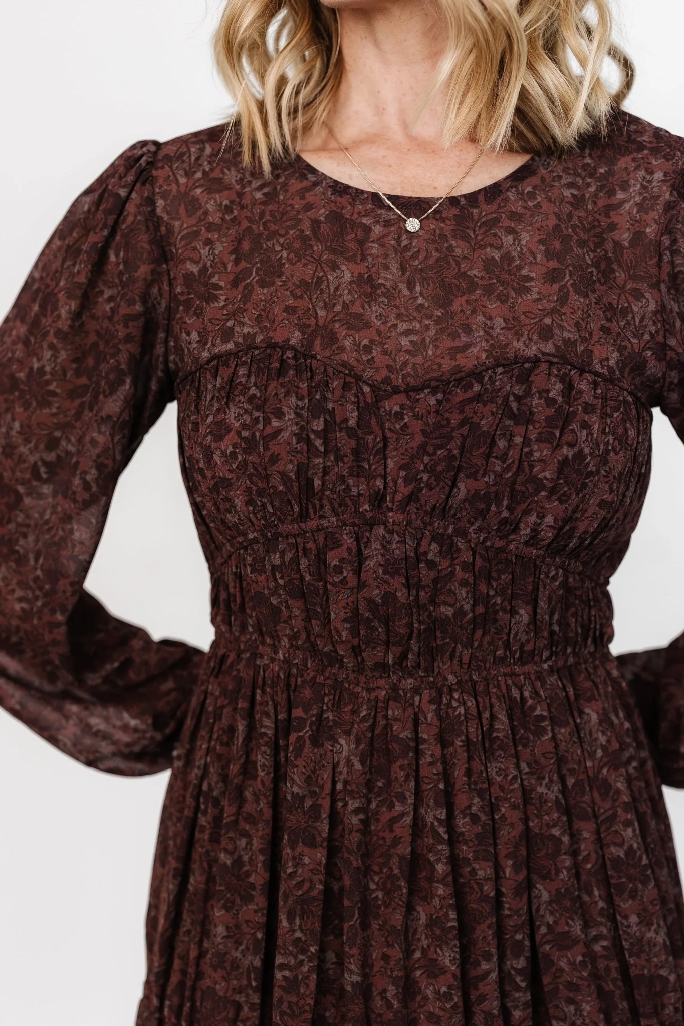 Madelyn Maxi Dress | Brown Floral