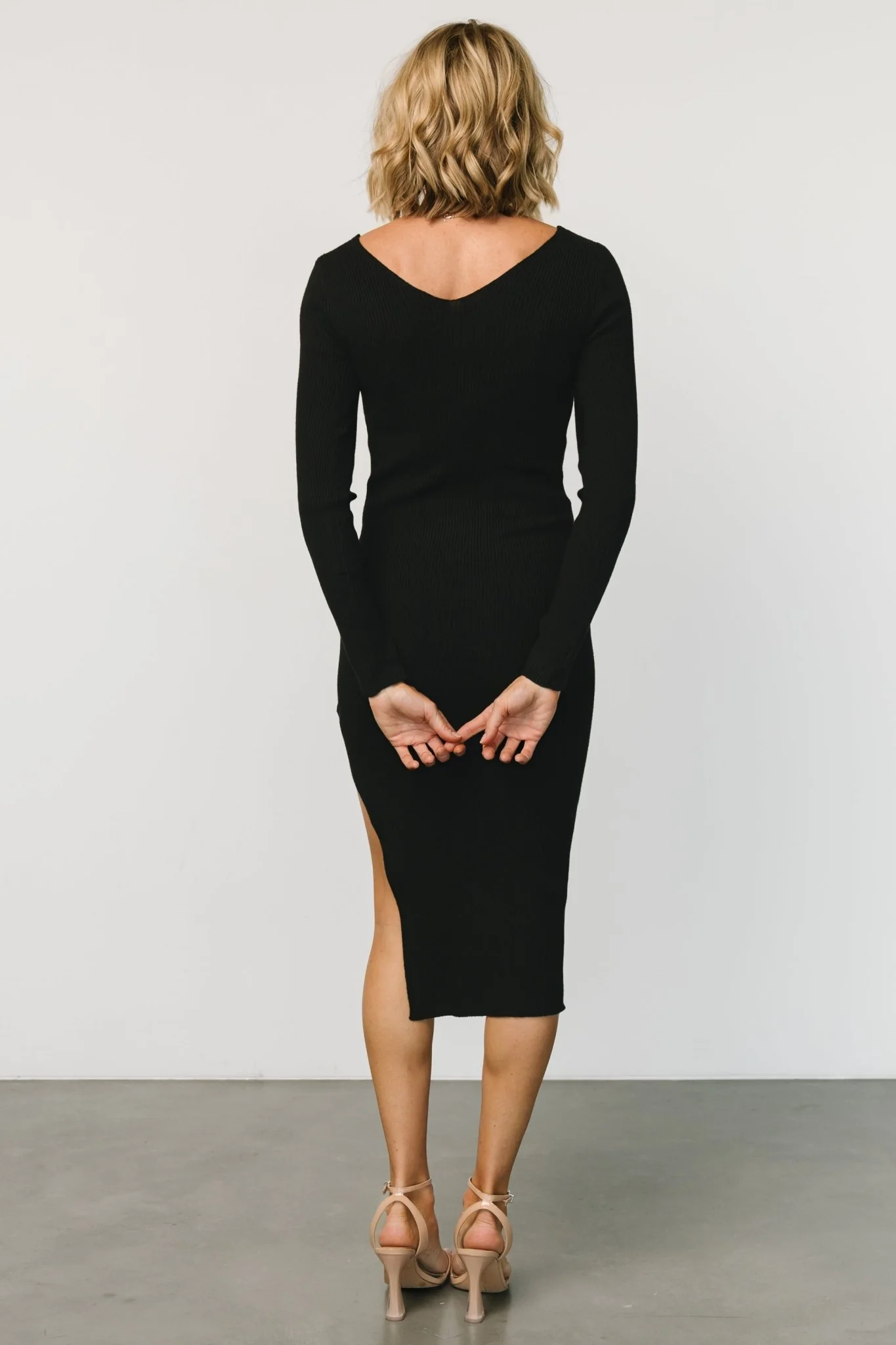 Tacey Midi Dress | Black