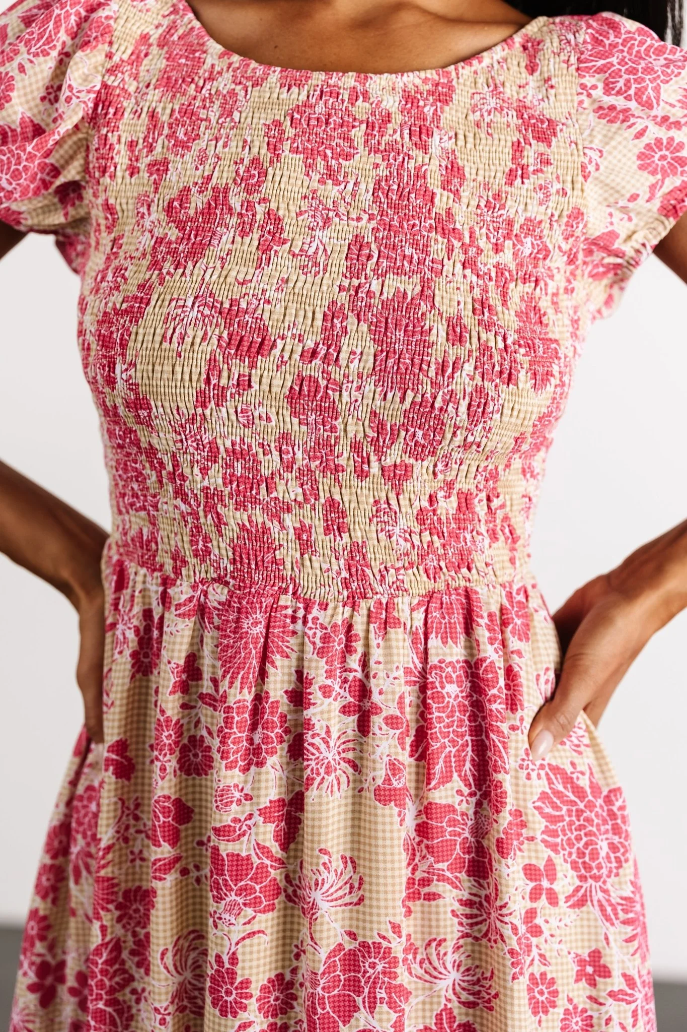 Tabitha Open Back Maxi Dress | Yellow + Coral