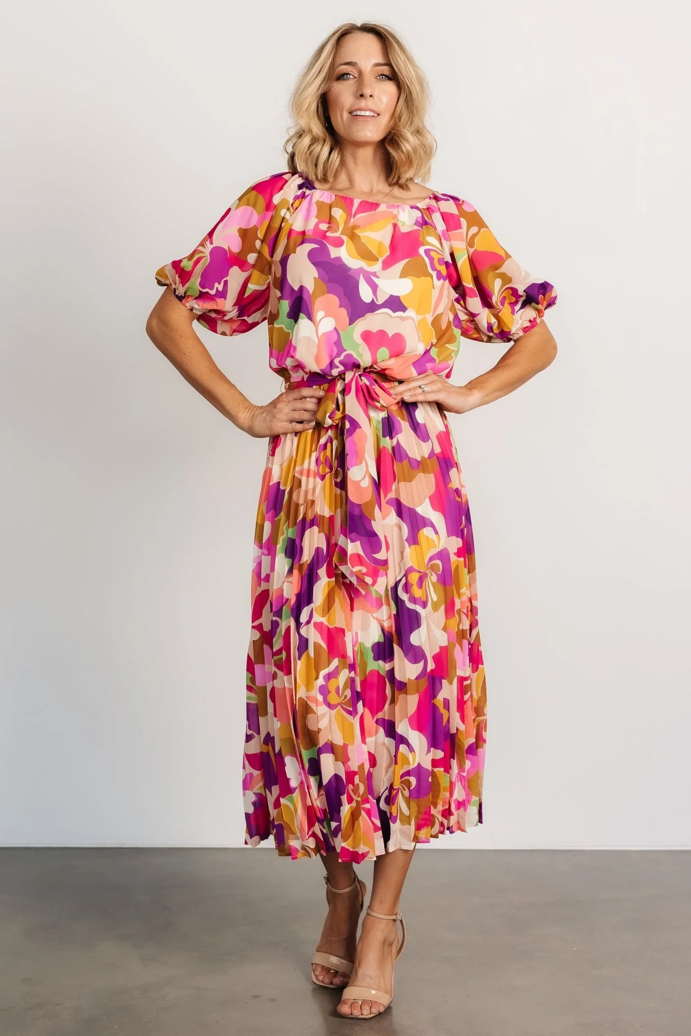 Maven Midi Dress | Multi Print