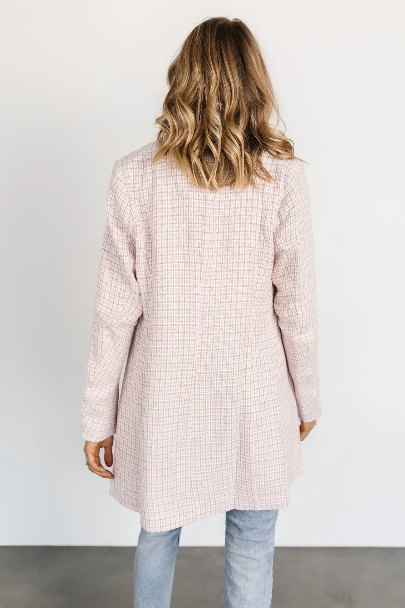 Fanny Plaid Jacket | Pink