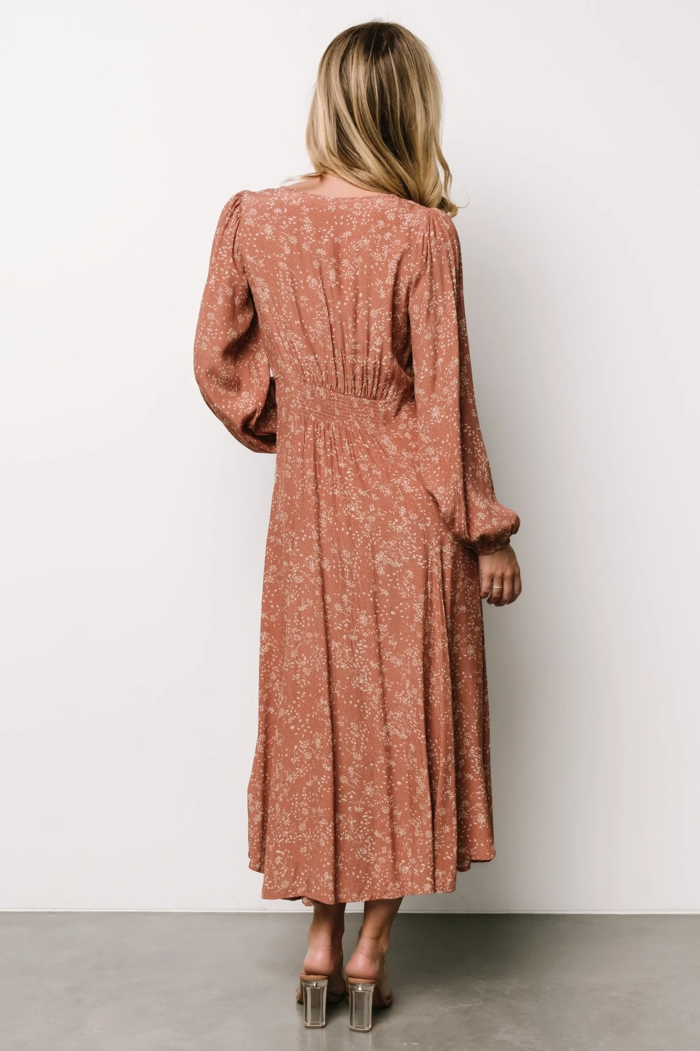 Claudine Maxi Dress | Dusty Clay Print