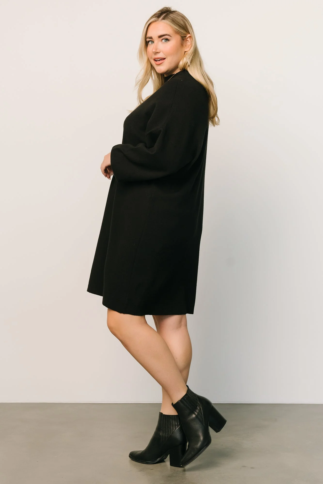 Jennings Sweater Dress | Black
