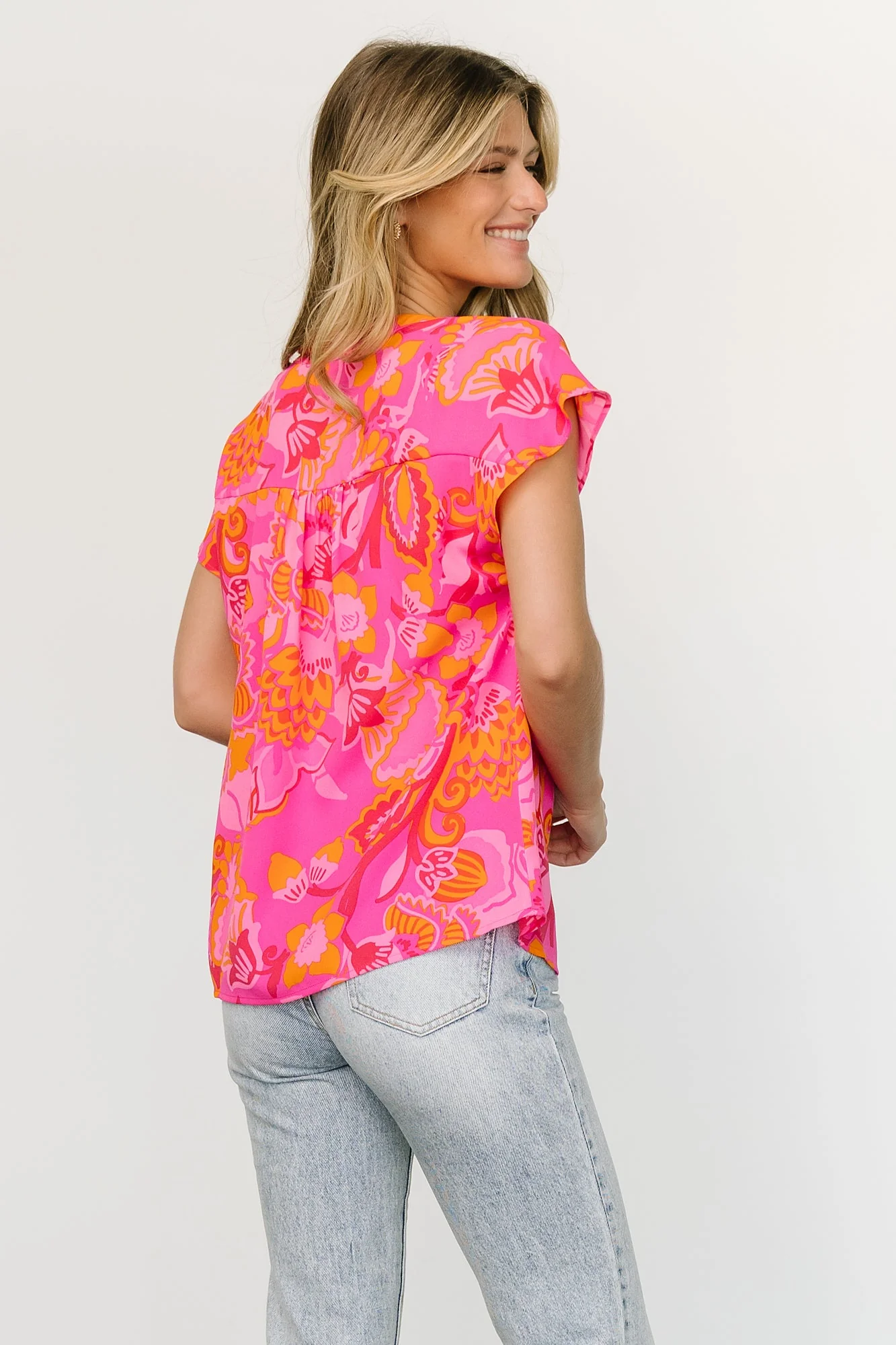 Macey Top |  Pink Multi