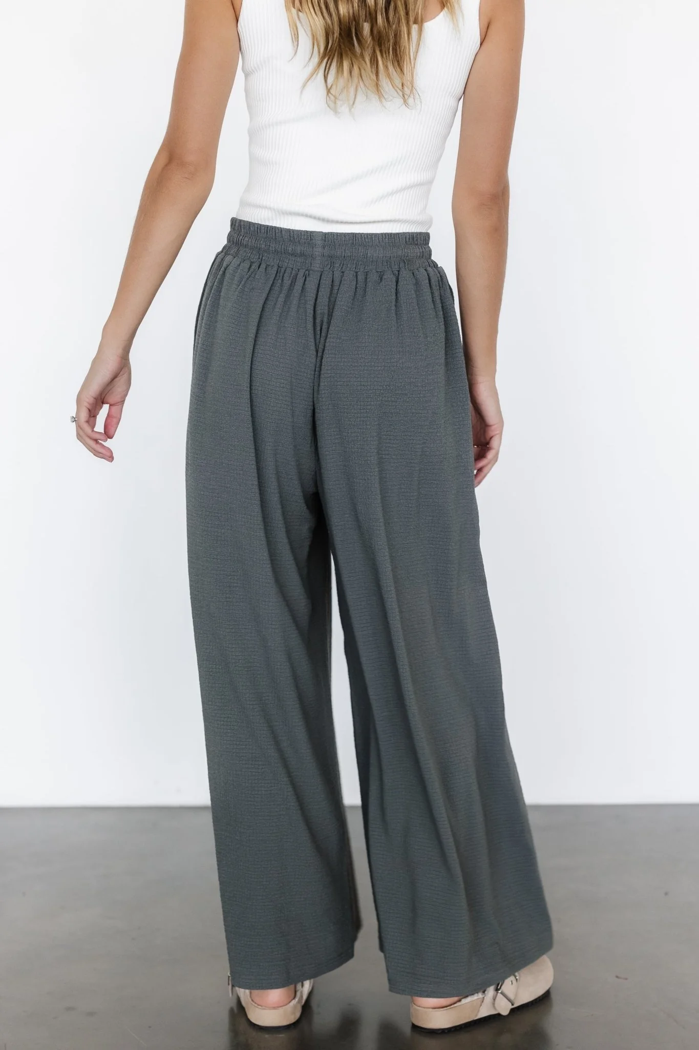 Florence Textured Pants | Olive