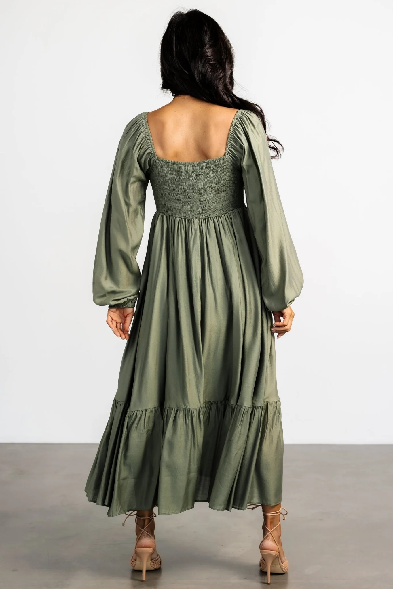 Brittany Long Sleeve Dress | Olive