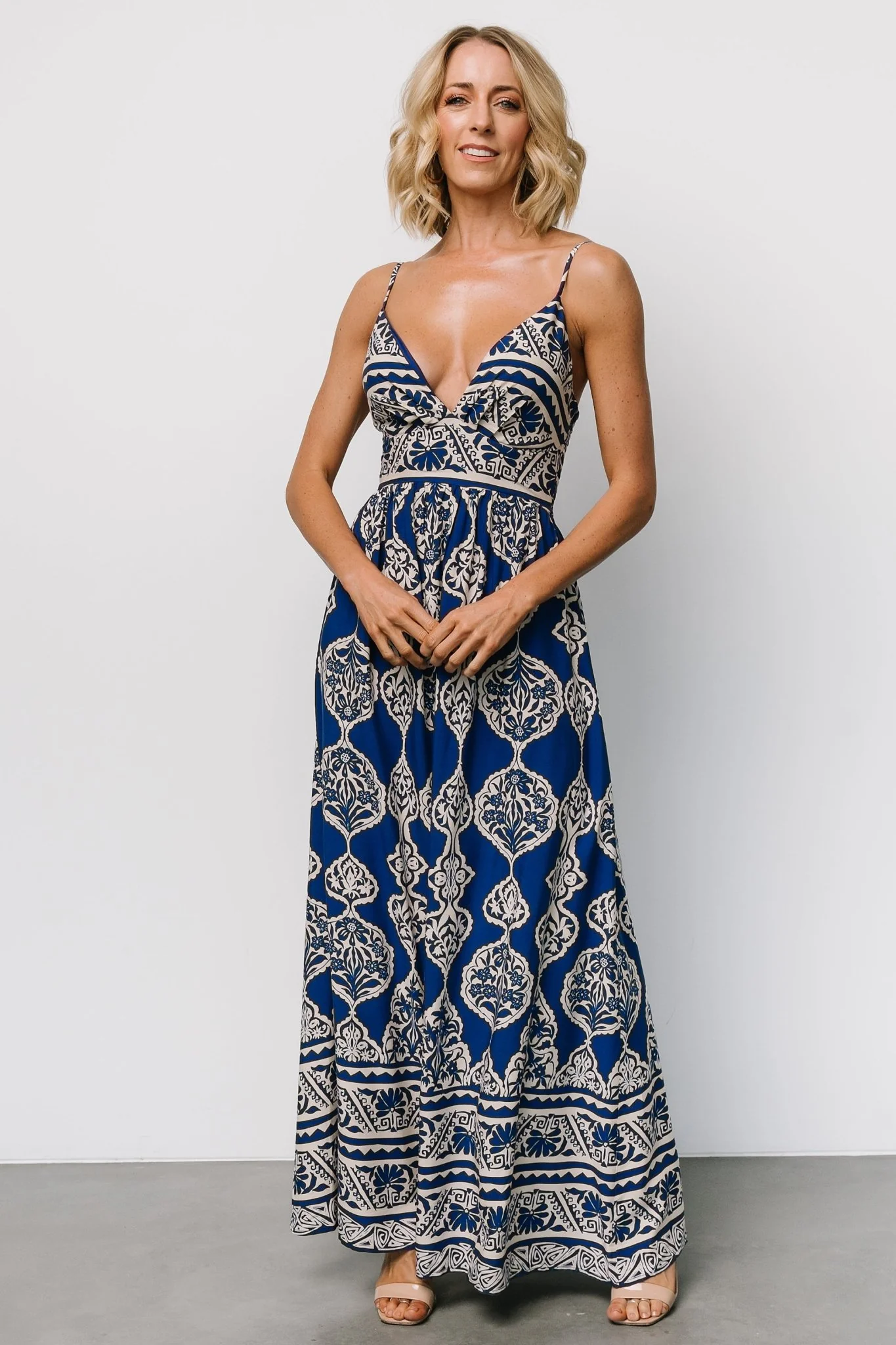 Davinah V Neck Maxi Dress | Blue Print