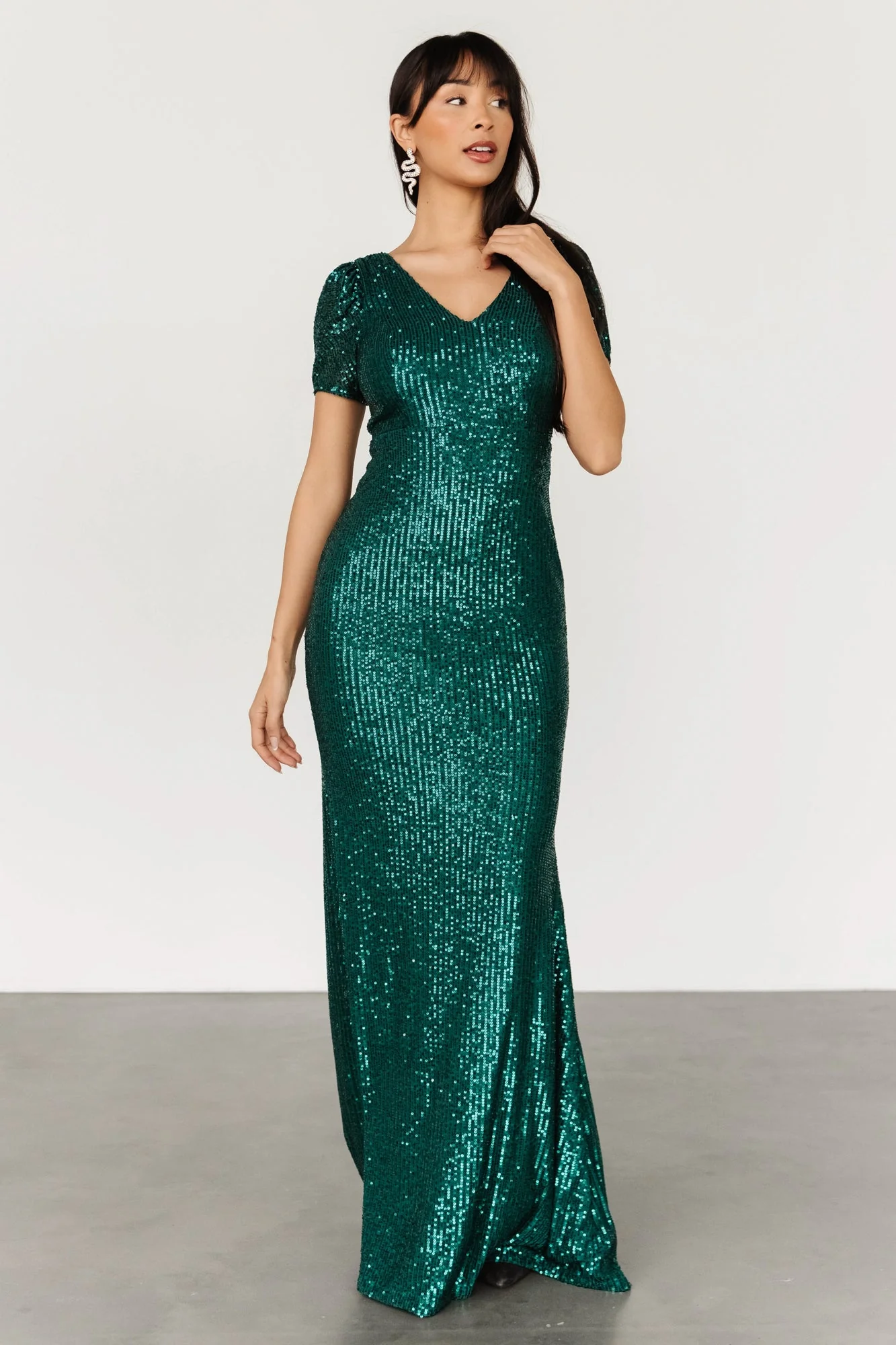 Jubilee Sequin Gown | Emerald