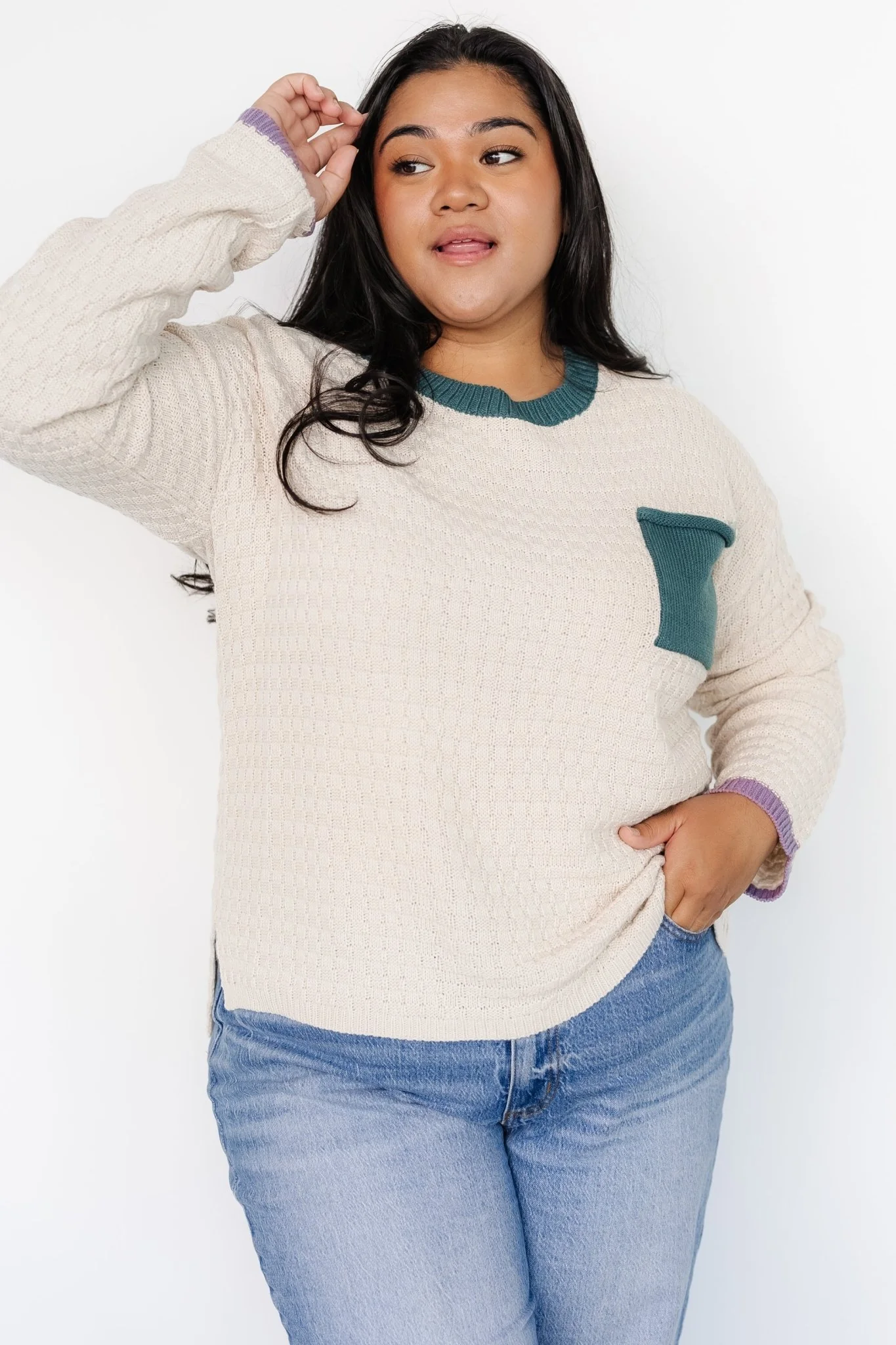 Brixton Weave Sweater | Oatmeal