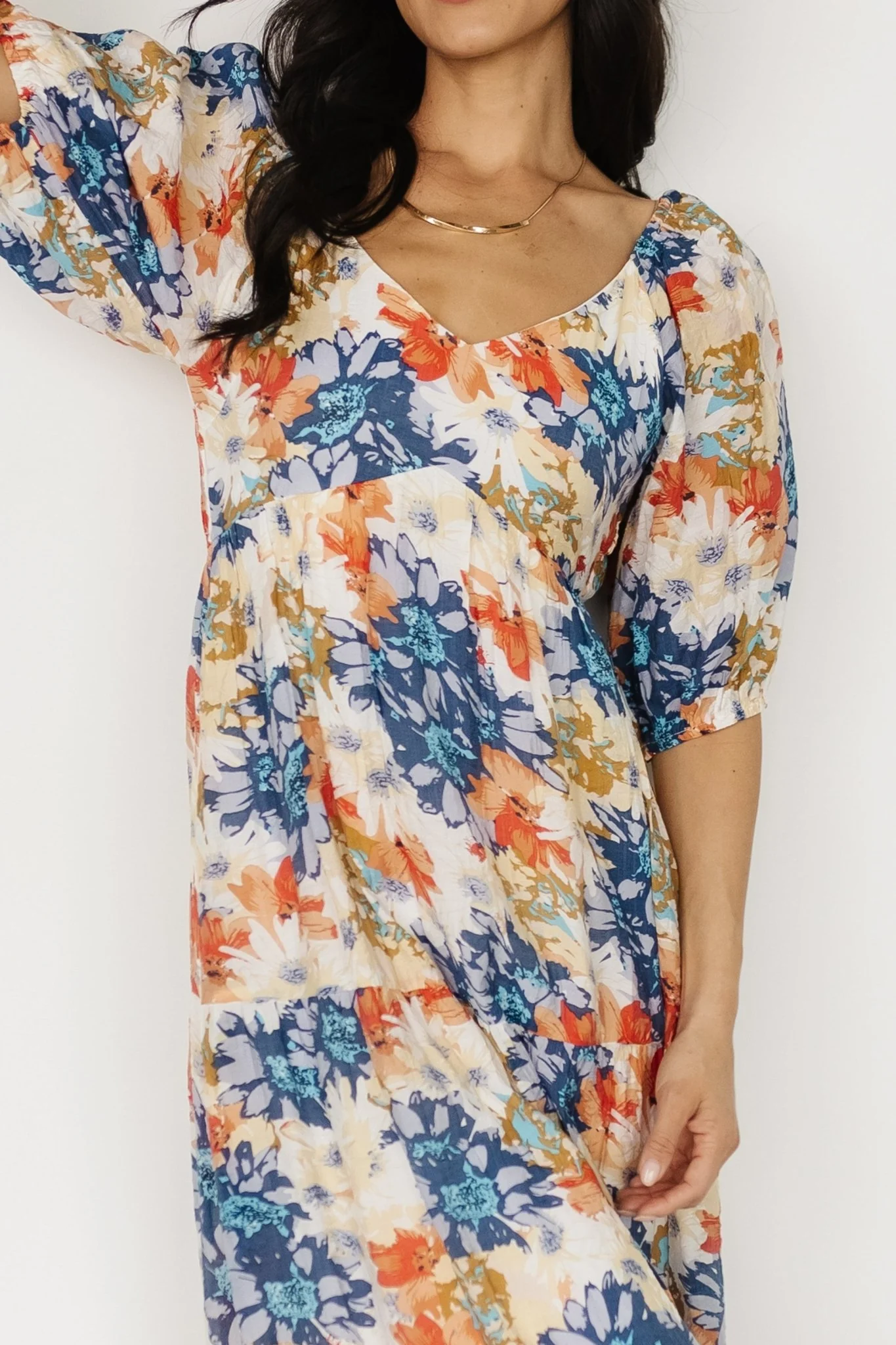 Denton Midi Dress | Blue Multi