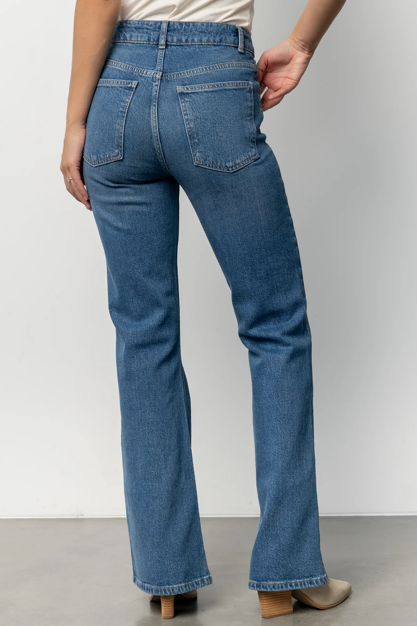 Michel High Rise Bootcut Jeans | Mid Wash