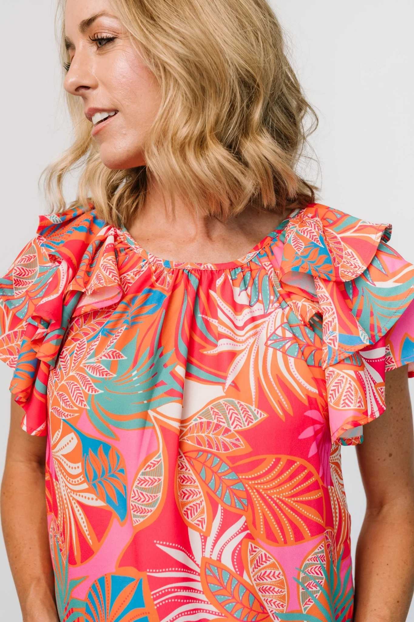 Cancun Top | Red Multi