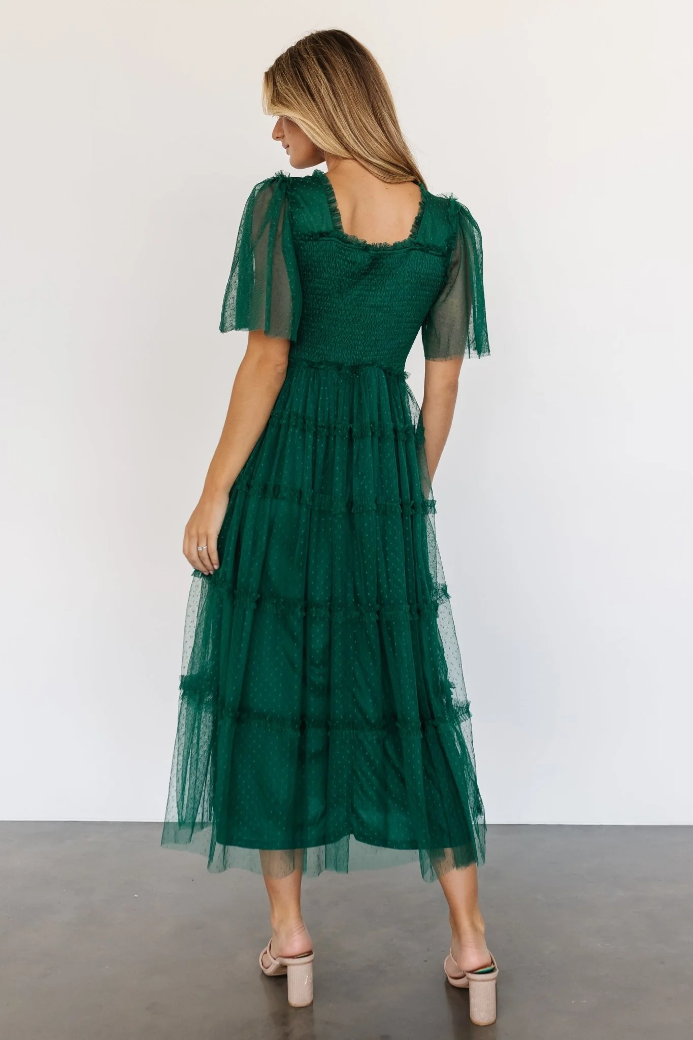 Bexley Tulle Dress | Dark Green