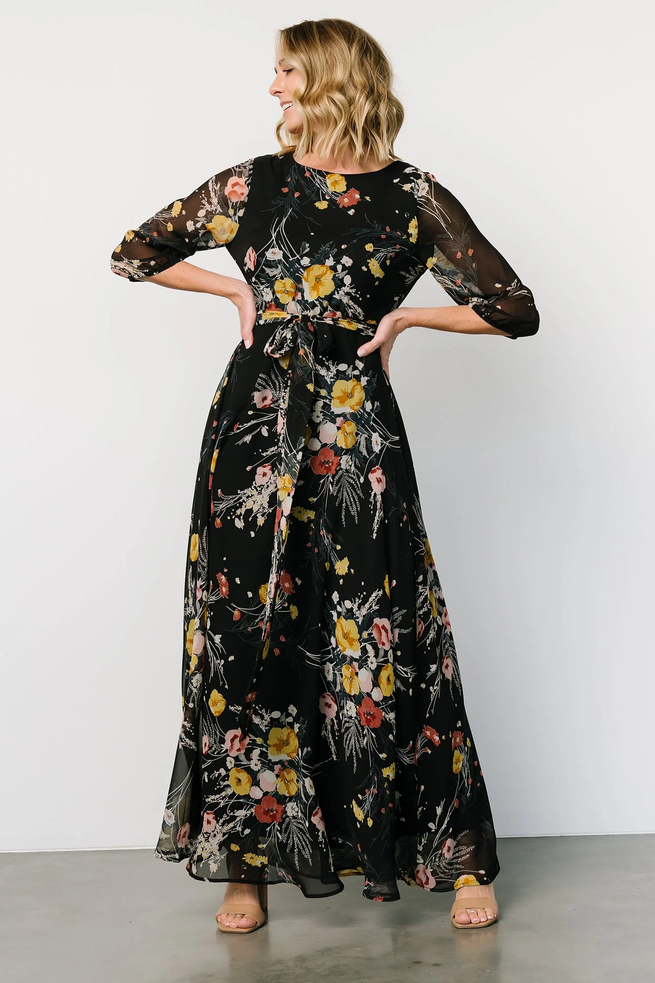 Rebecca Maxi Dress | Botanical Floral