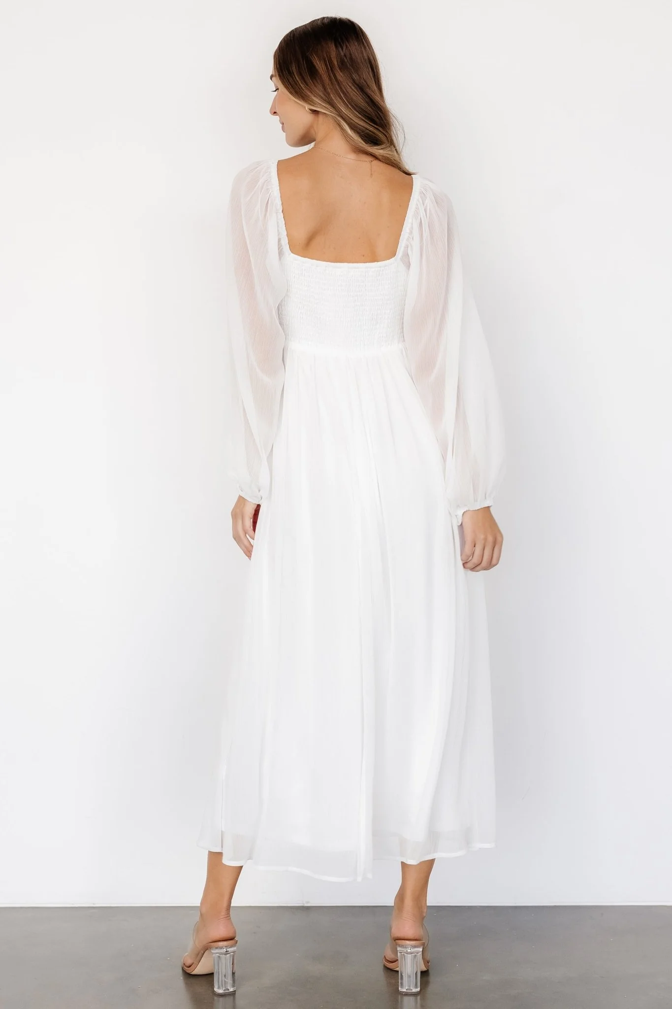 Dione Midi Dress | Off-White