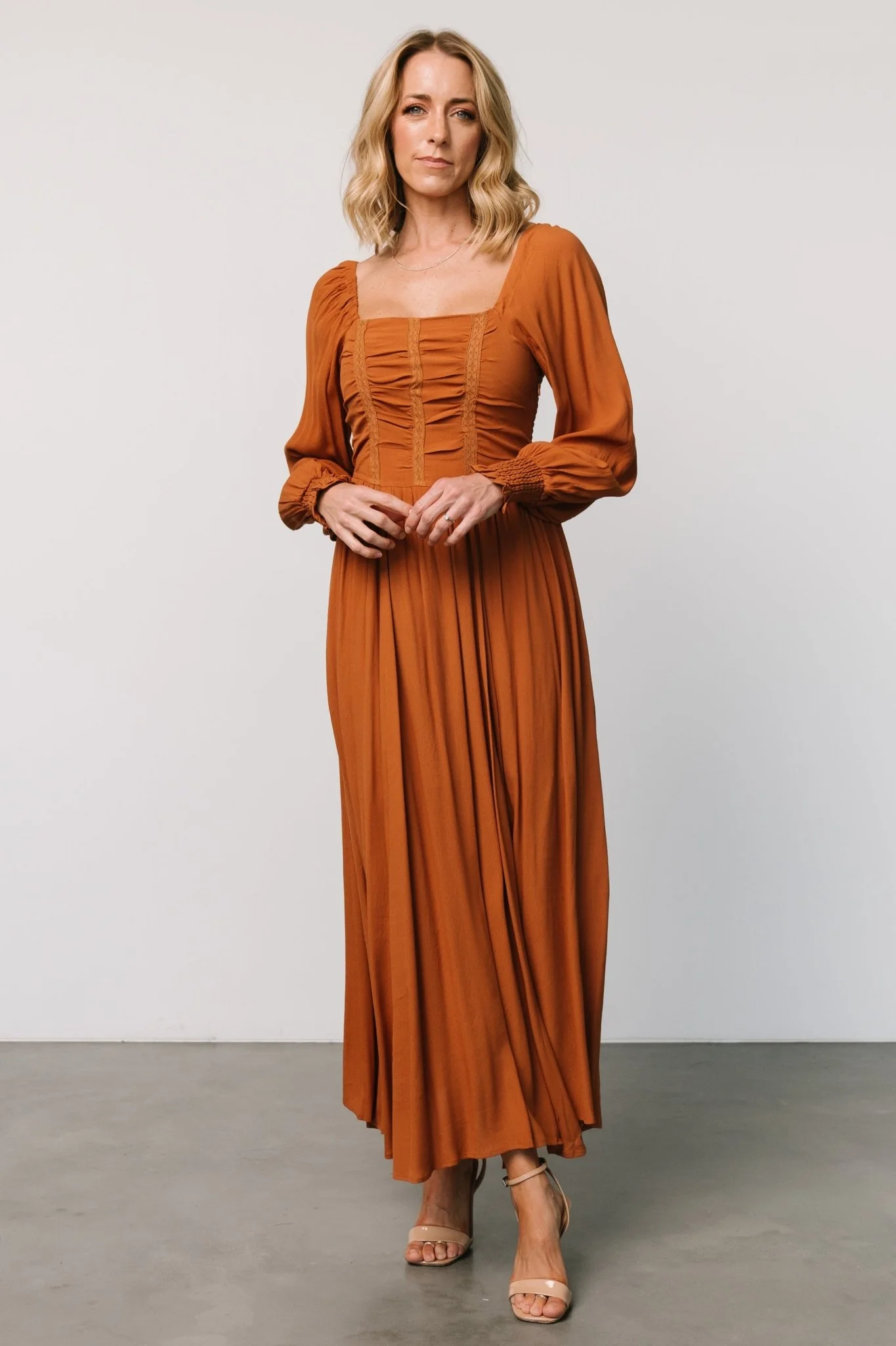 Maddalena Maxi Dress | Camel