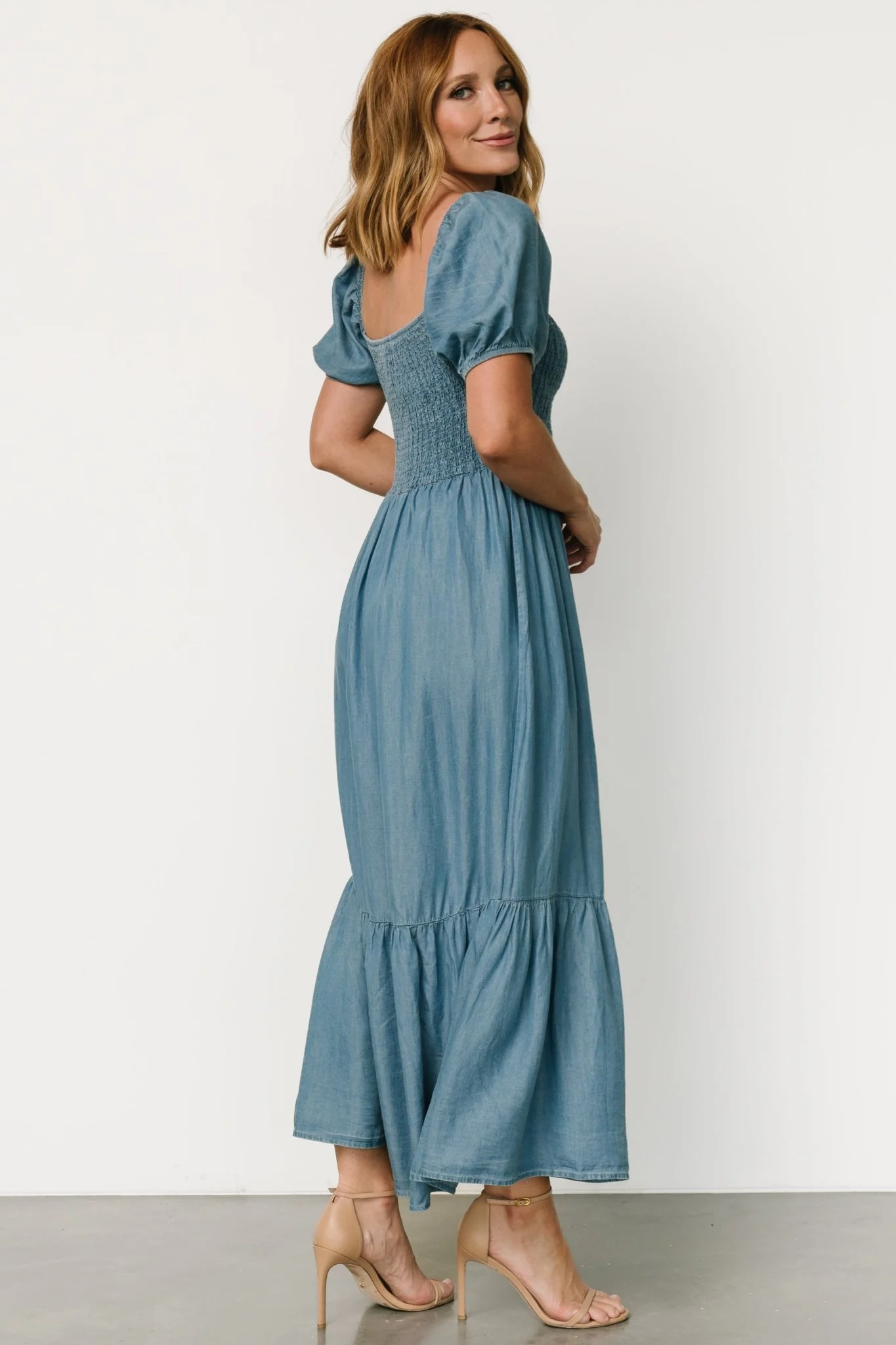 Lauralee Smocked Dress | Chambray