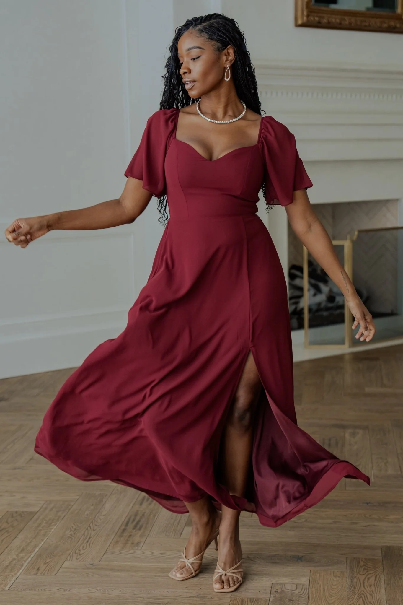 Sierra Sweetheart Maxi Dress | Mulberry