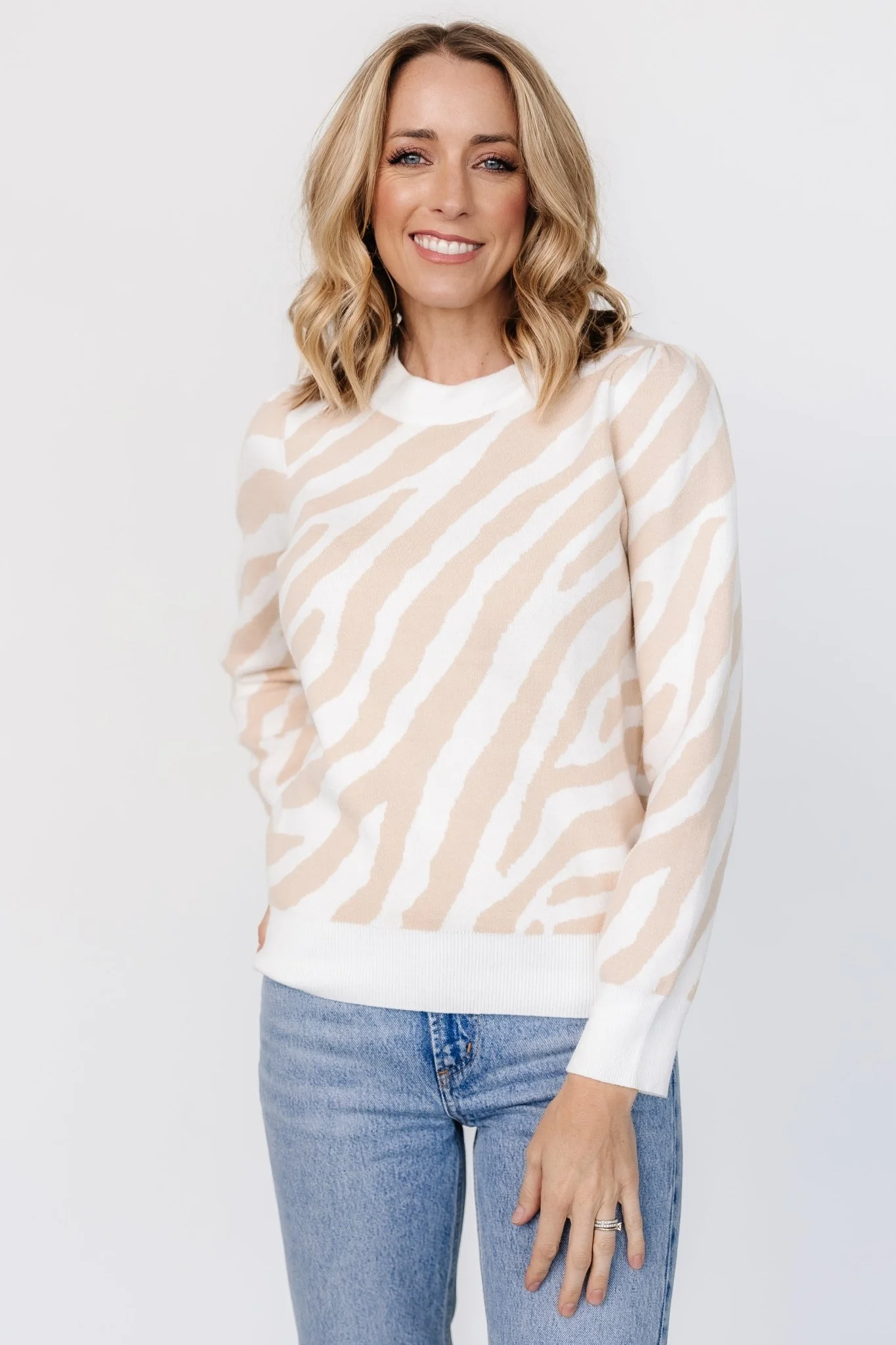 Carter Sweater | Oatmeal Print