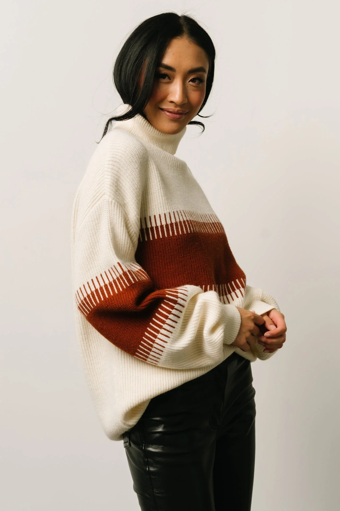 Antonov Turtle Neck Sweater | Cream + Spice