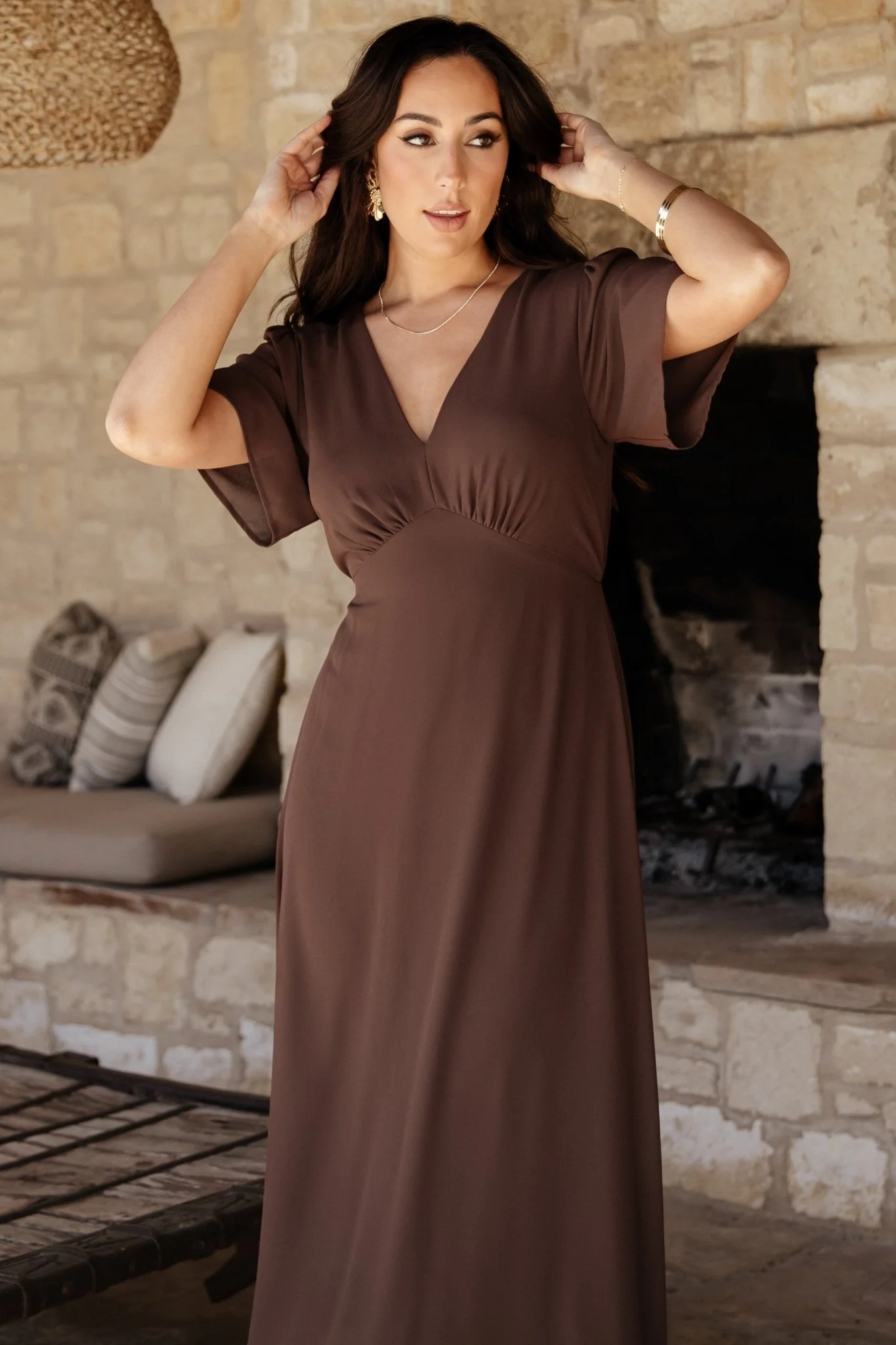 Esti Maxi Dress | Espresso