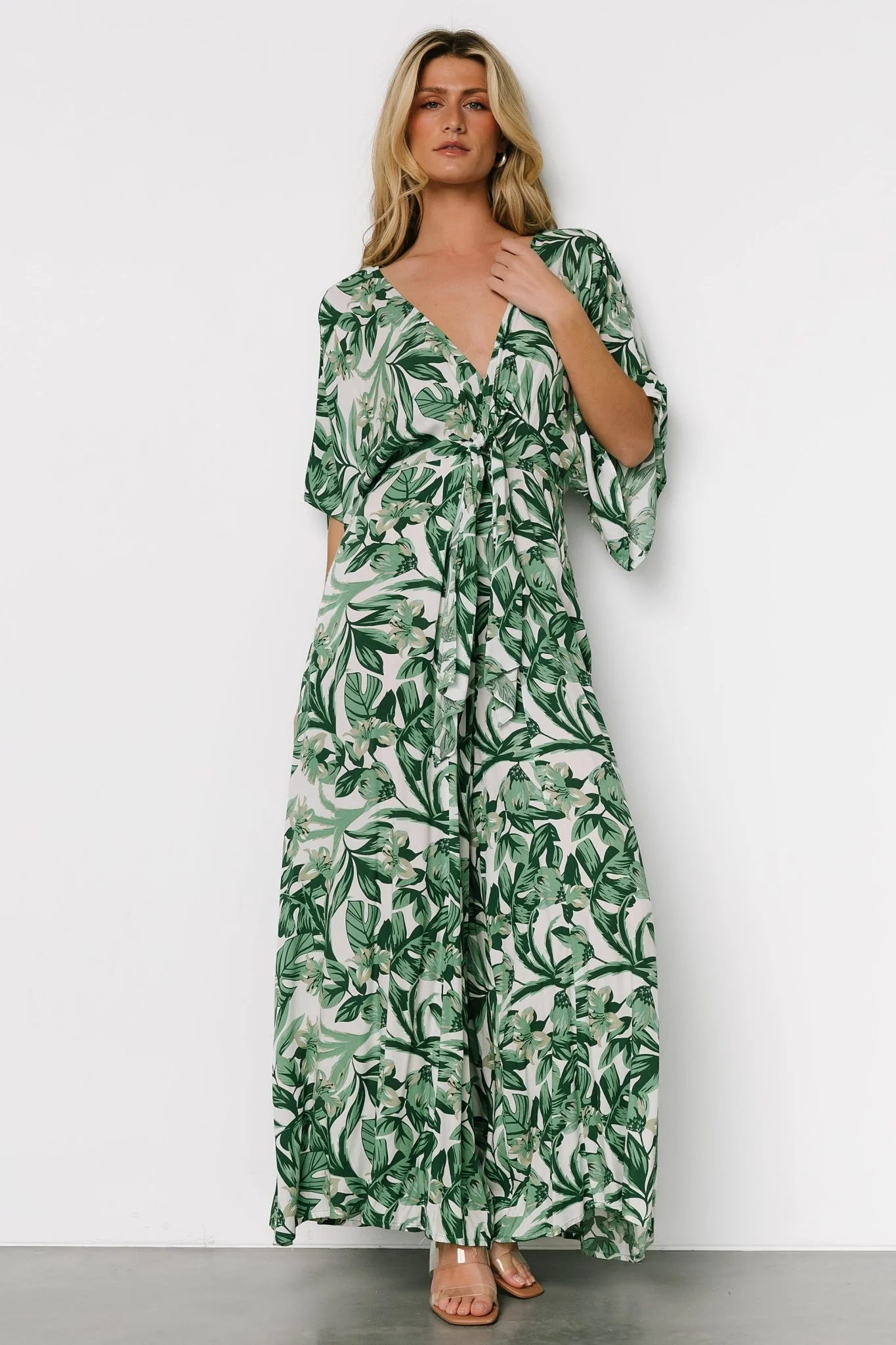 Byron Jumpsuit | Green Print