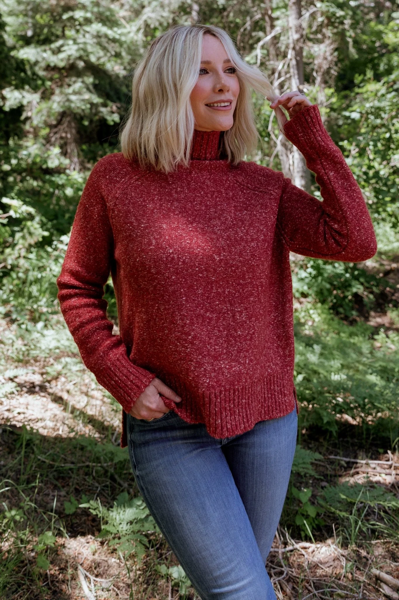 Oaklynn Turtleneck Sweater | Heather Rust