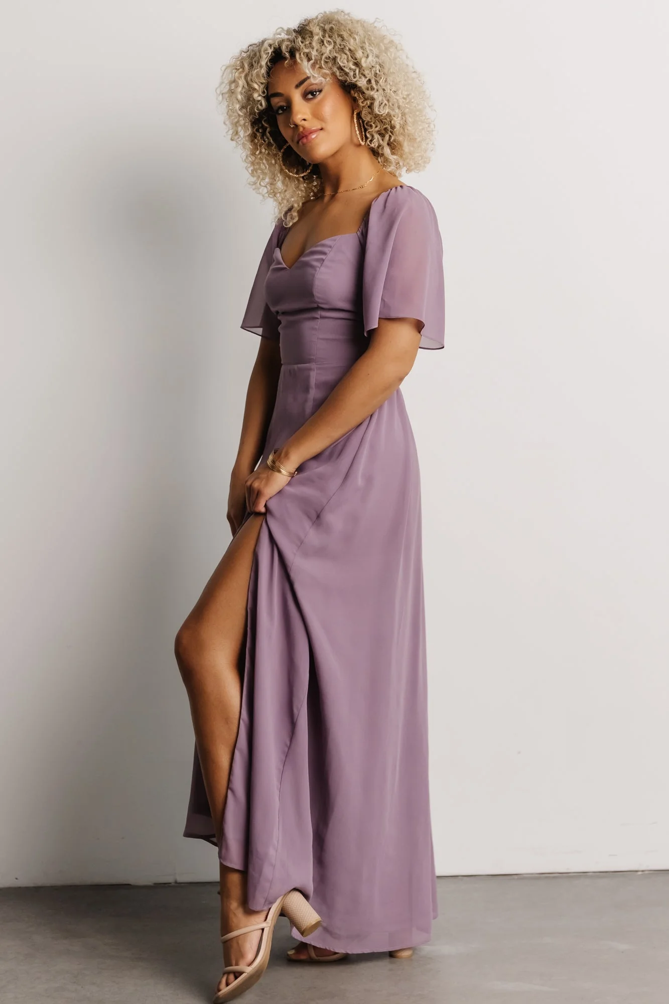 Sierra Sweetheart Maxi Dress | Lilac