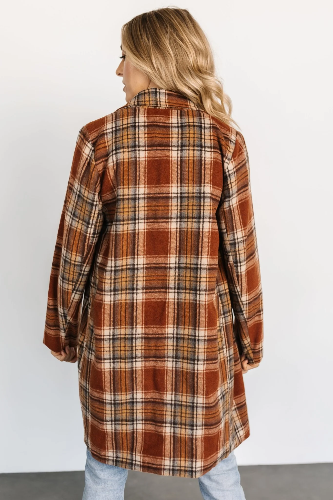 Tetonia Plaid Shacket | Copper Multi