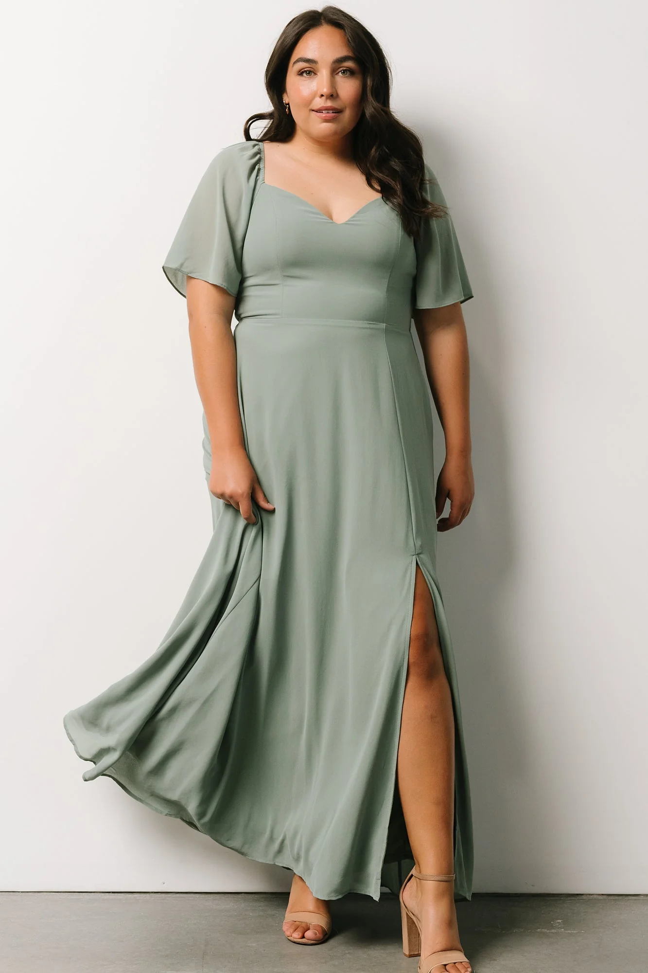 Sierra Sweetheart Maxi Dress | Eucalyptus