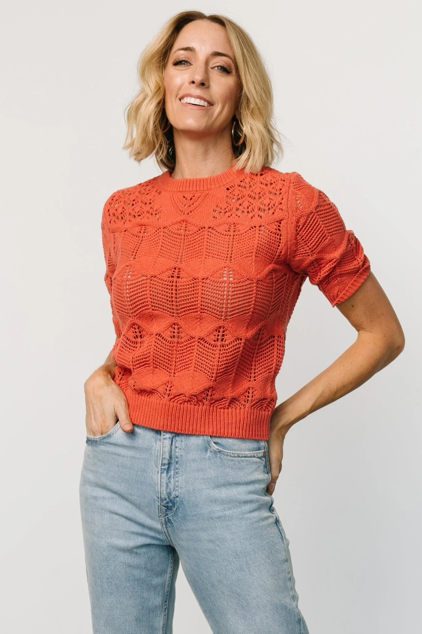 Josella Knit Top | Rust