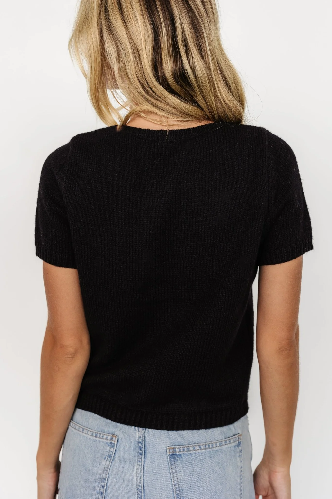 Chloe Bow Sweater | Black