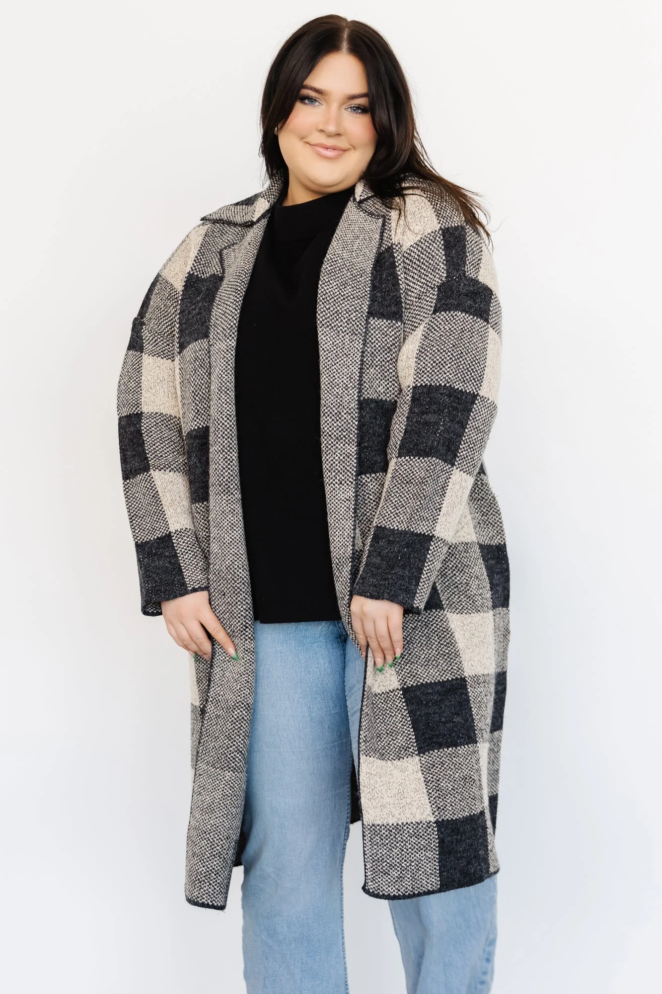 Toronto Cardigan | Black + Taupe