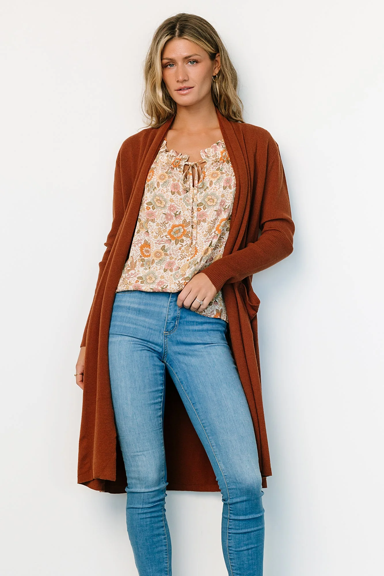 Central Park Cardigan | Rust