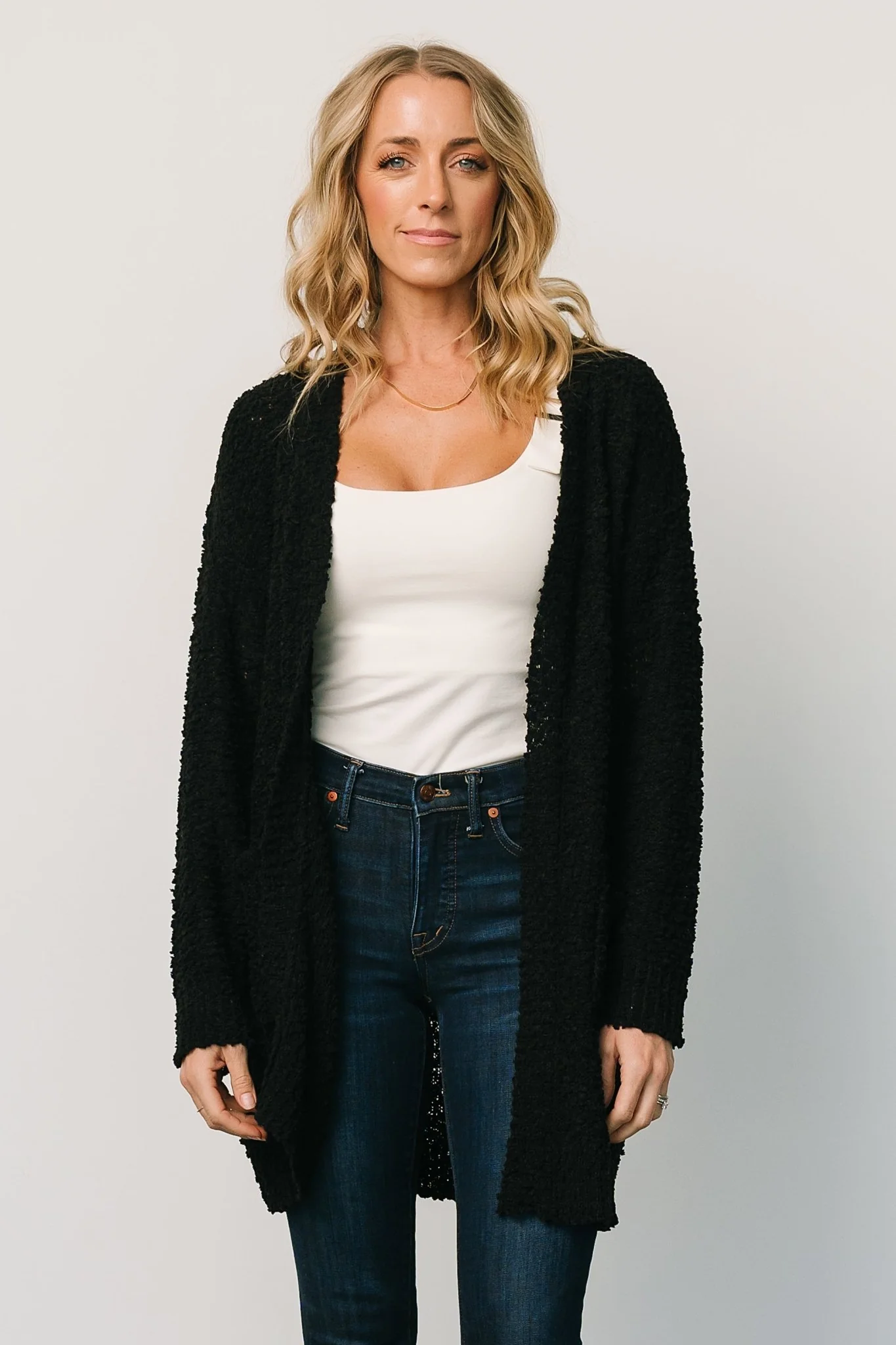 Oxford Pocket Cardigan | Black