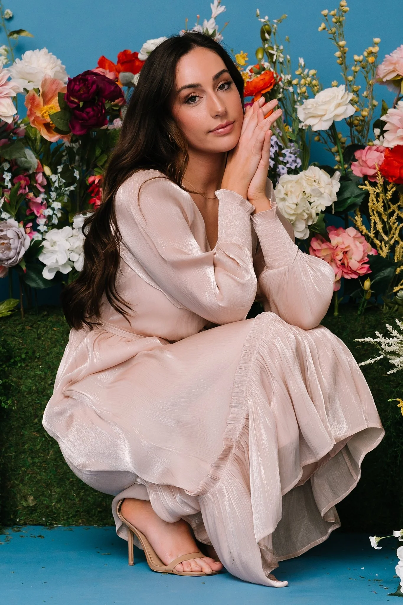 Flynn Midi Dress | Champagne