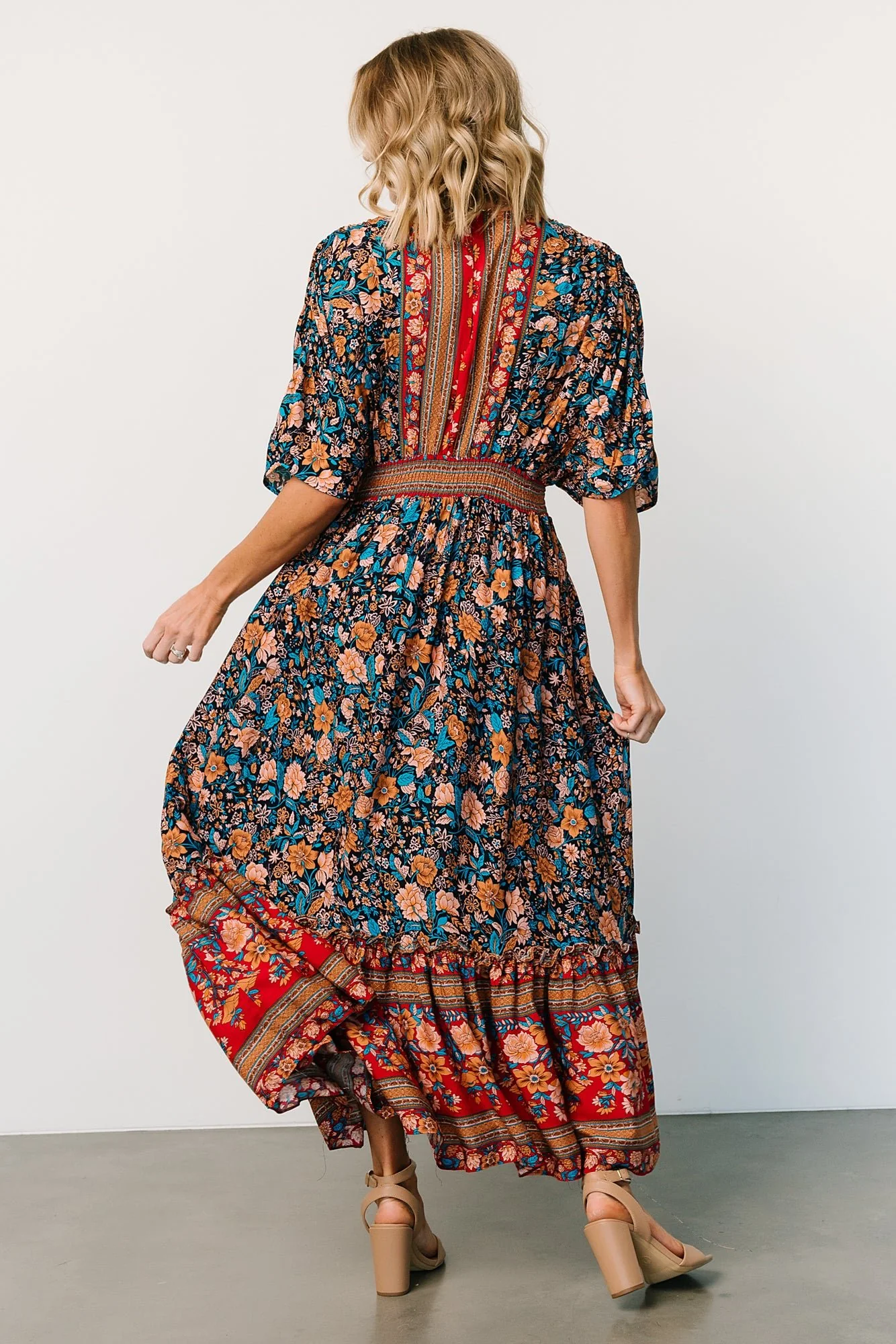 Leeanne Midi Dress | Navy Multi Floral